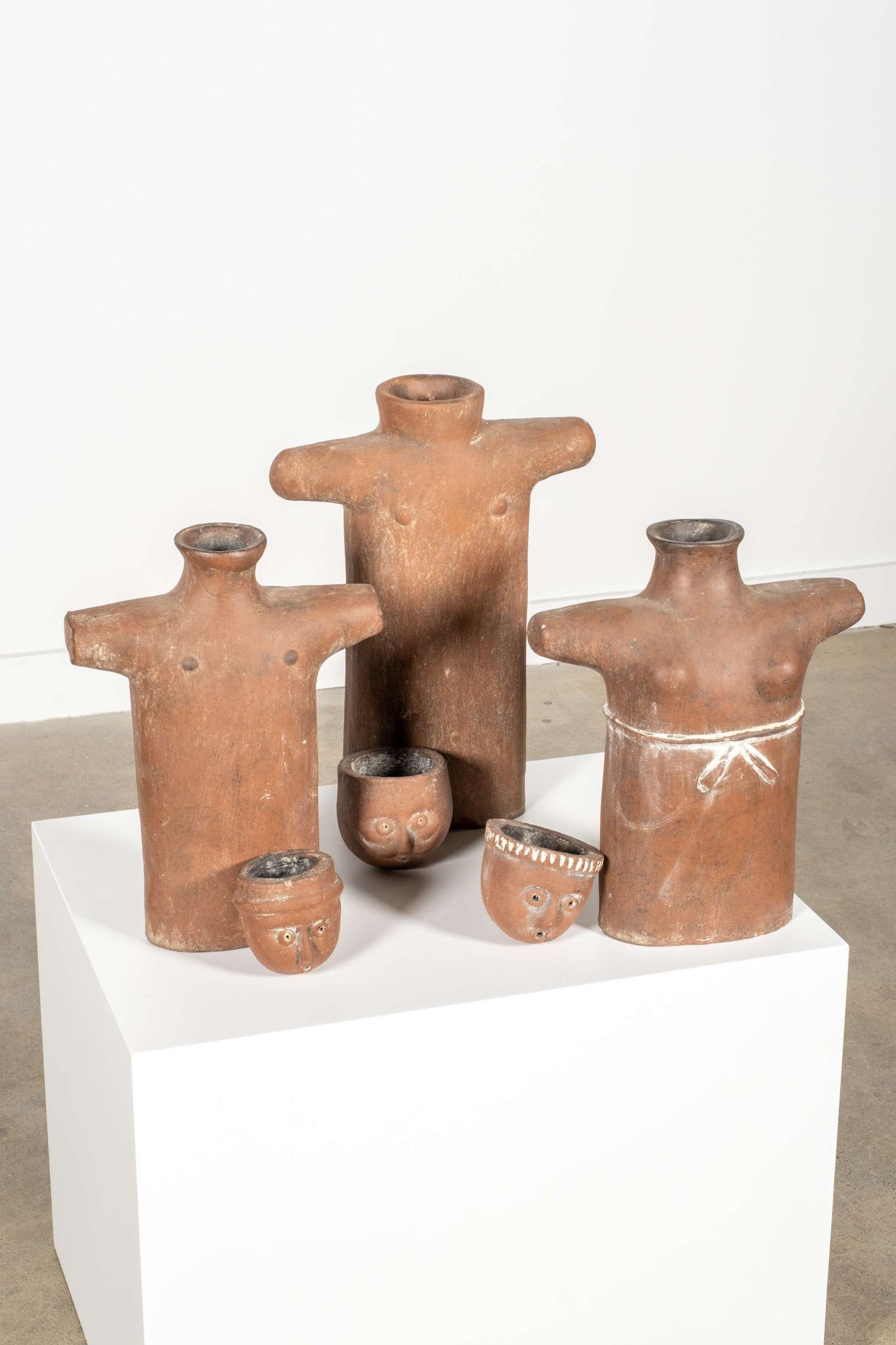 Set of 3 Mexican Clay Figurines