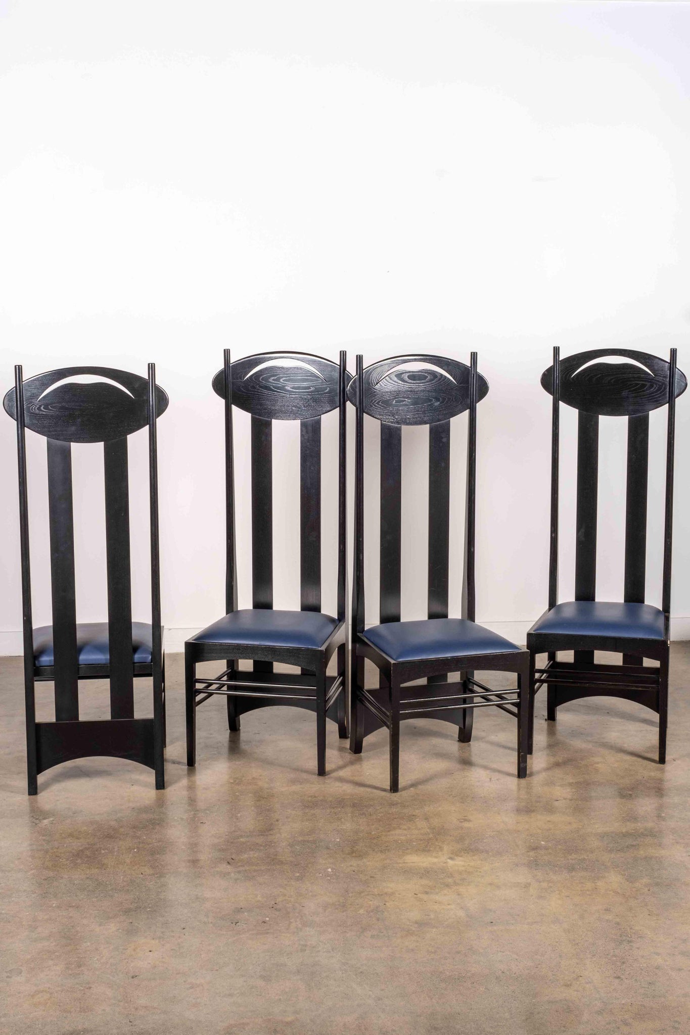 Set of 4 Argyle Highback Chairs | Bonne Choice