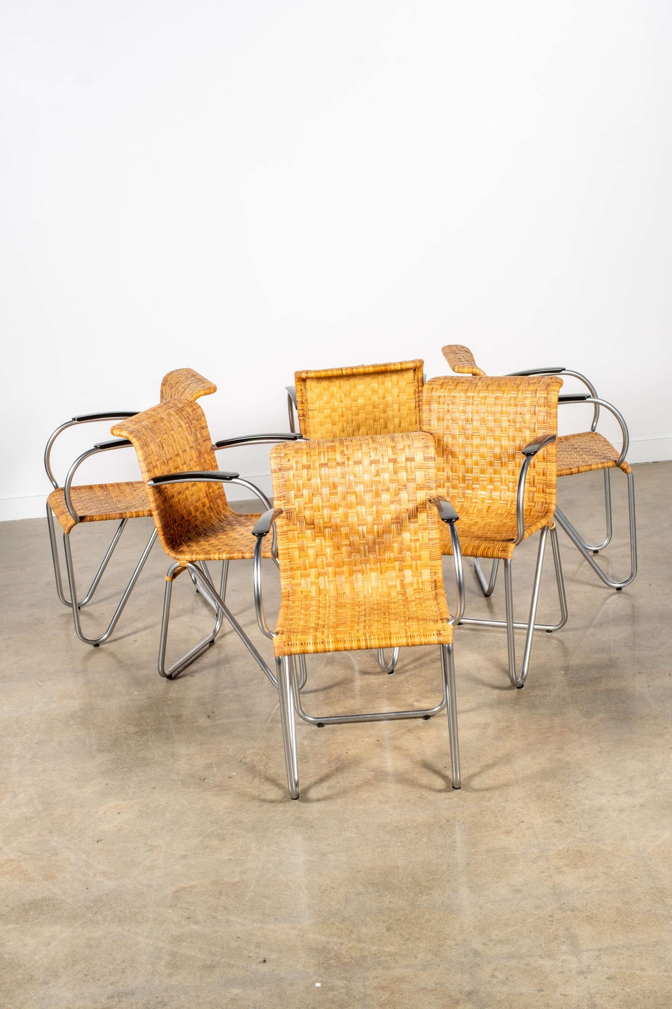 Set of 6 "Diagonal" Chairs