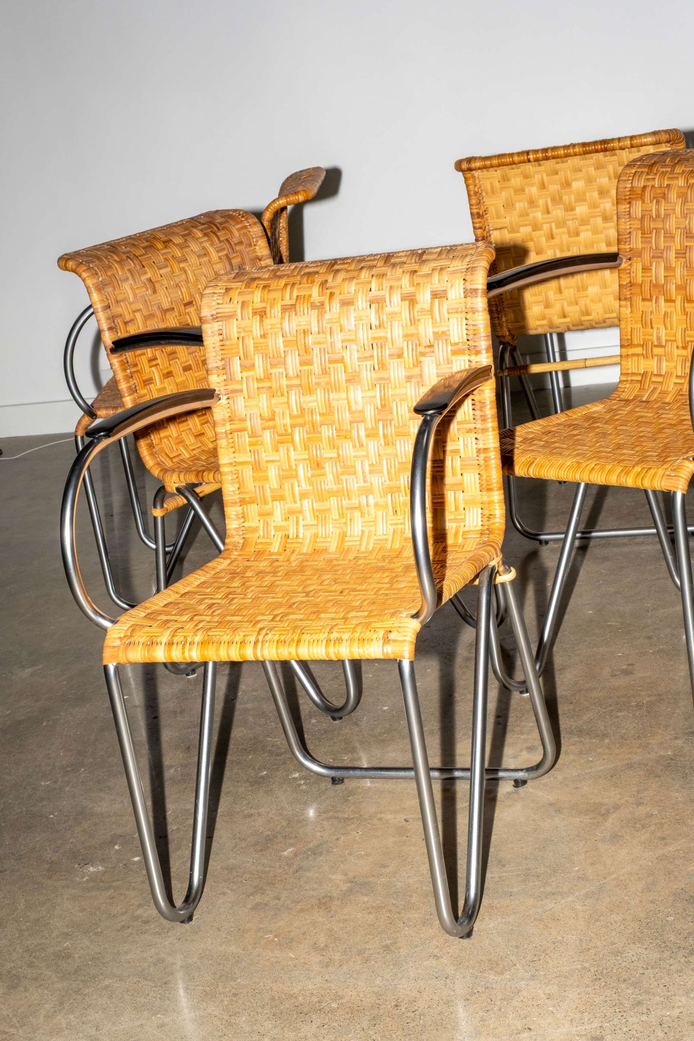 Set of 6 "Diagonal" Chairs