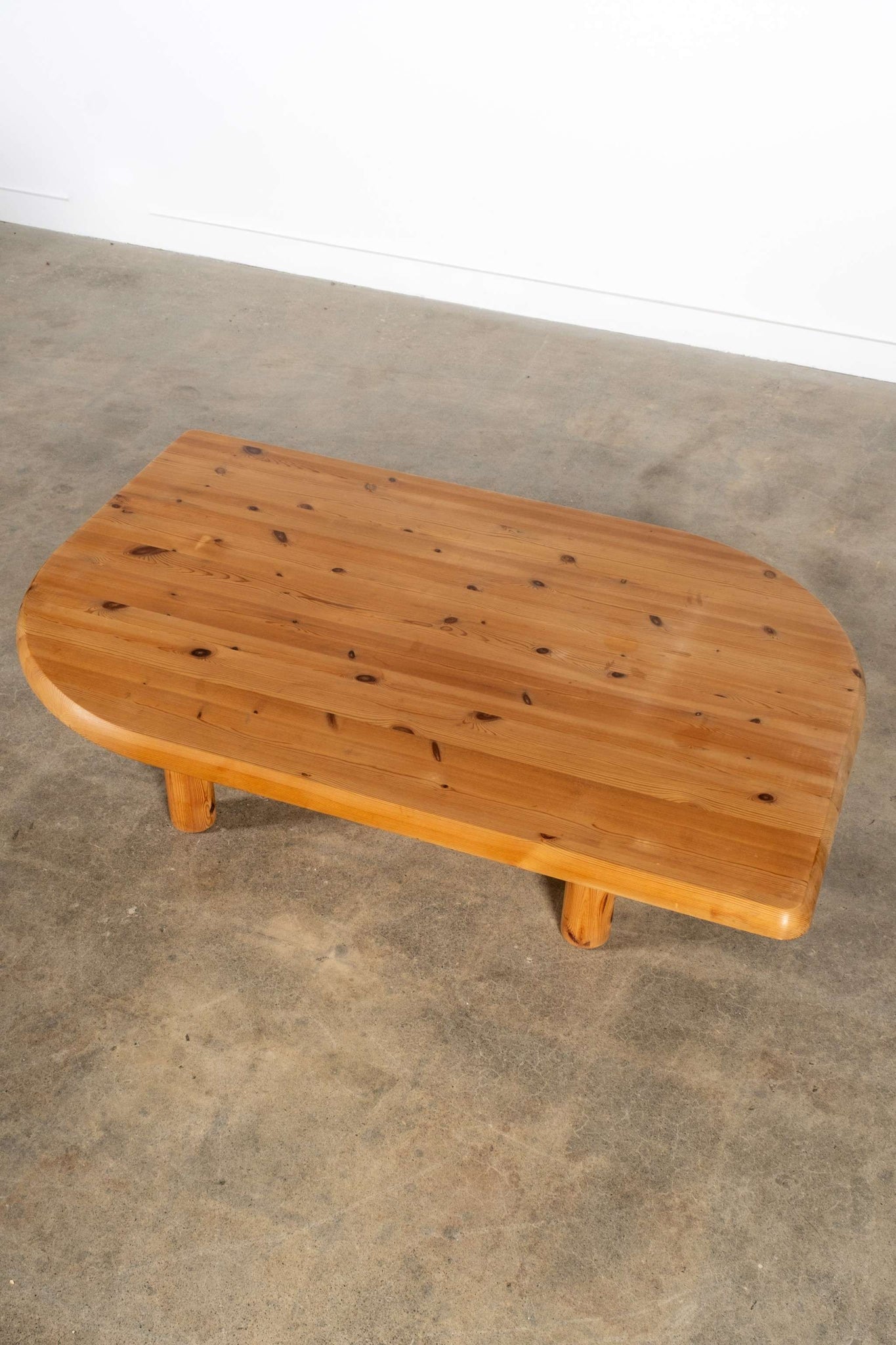 Shaped Pine Coffee Table