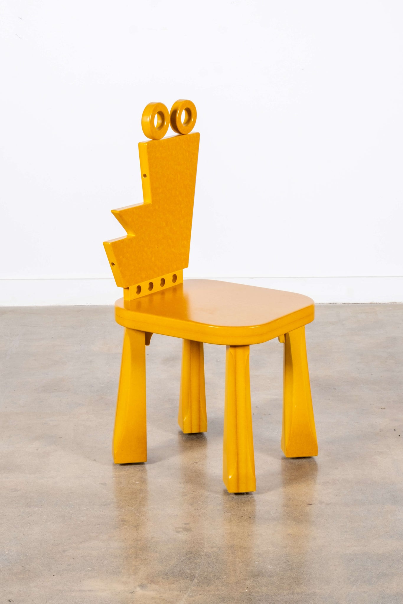 Azotea Miro Wood Chair, Yellow | Bonne Choice