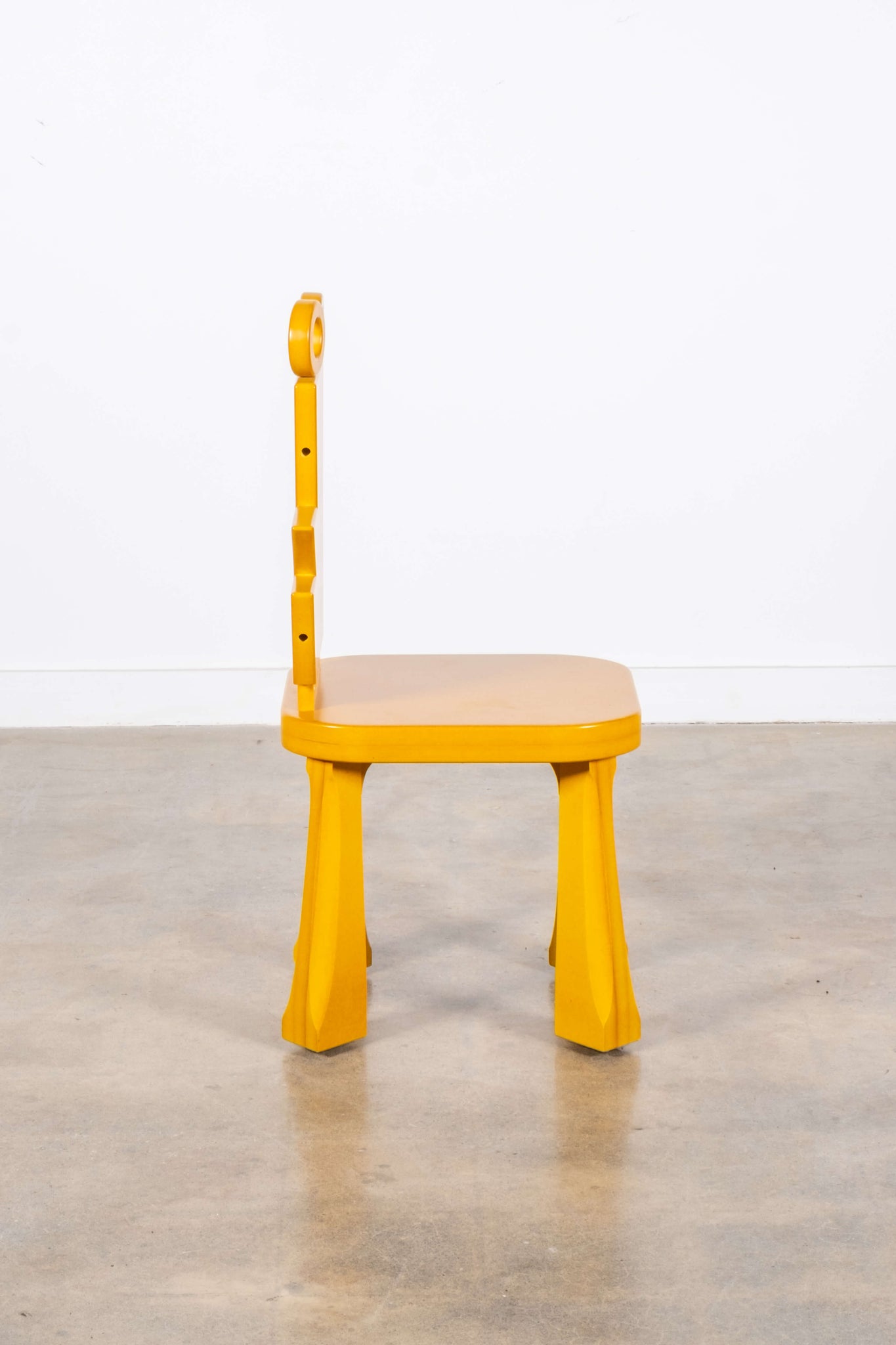 Azotea Miro Wood Chair, Yellow | Bonne Choice