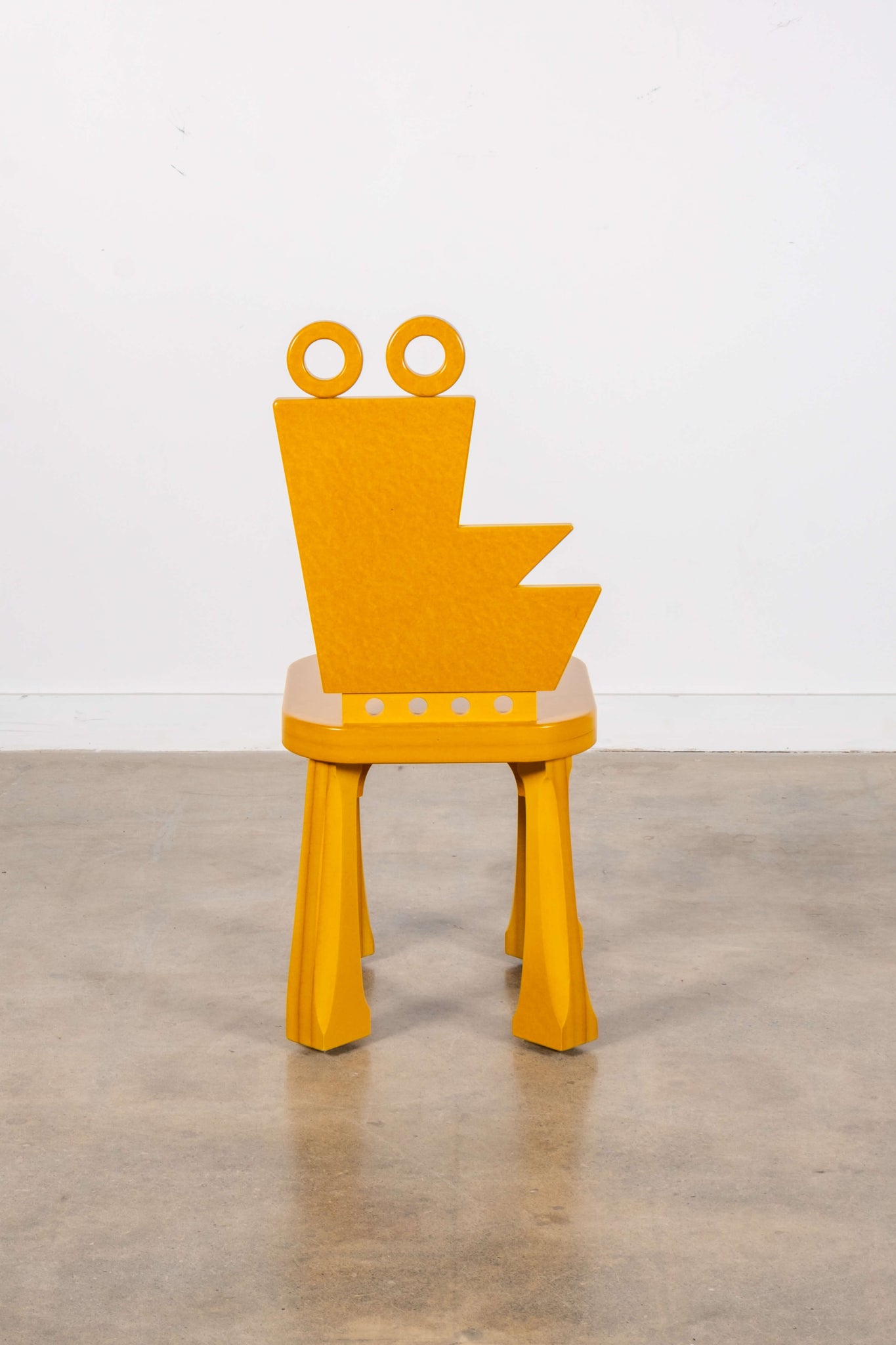 Azotea Miro Wood Chair, Yellow | Bonne Choice