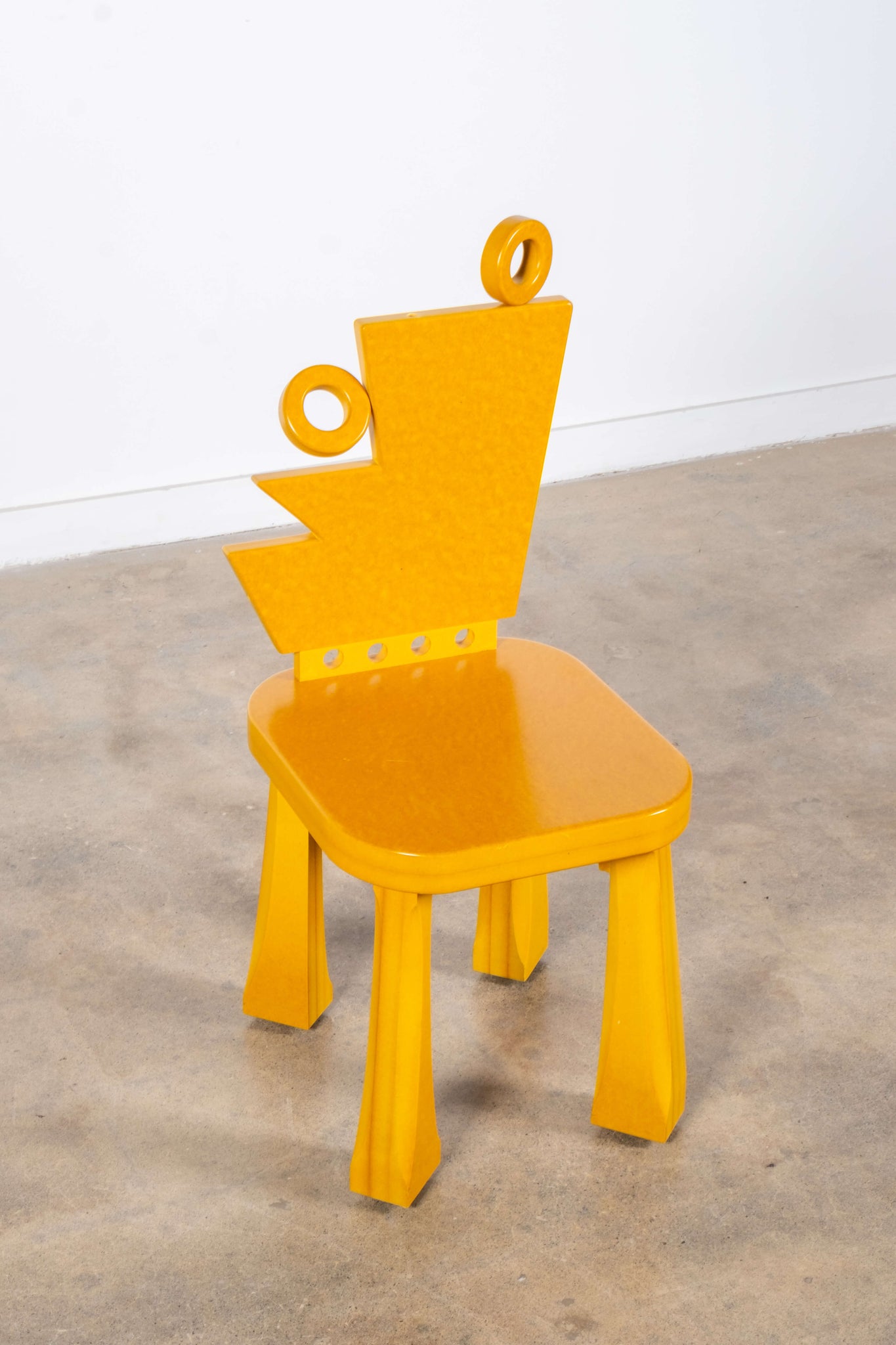 Azotea Miro Wood Chair, Yellow | Bonne Choice