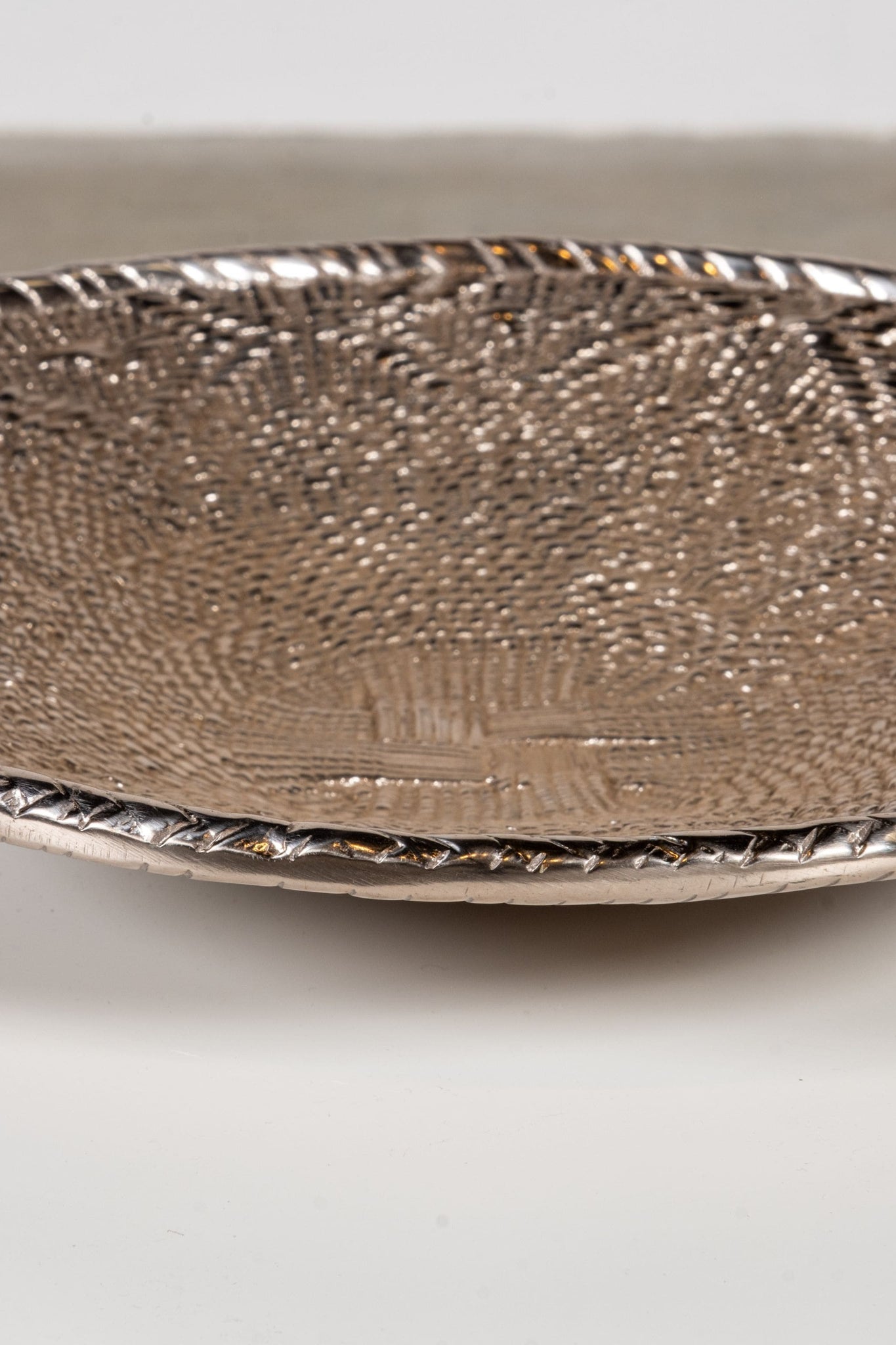 Vintage Shallow Silver Bowl | Bonne Choice