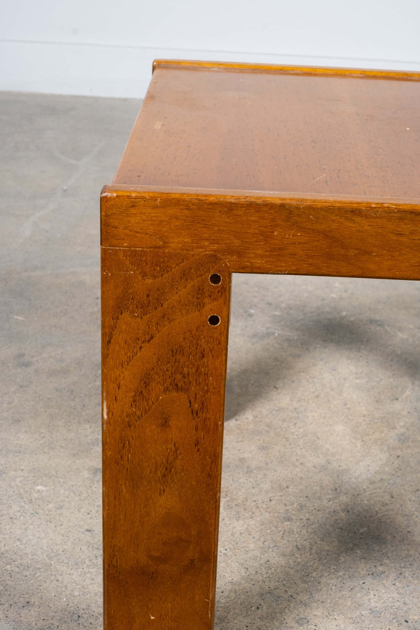 Vintage Rosewood Cassina Single Table Part Mod 777 Set Afra Tobia Scarpa, corner view