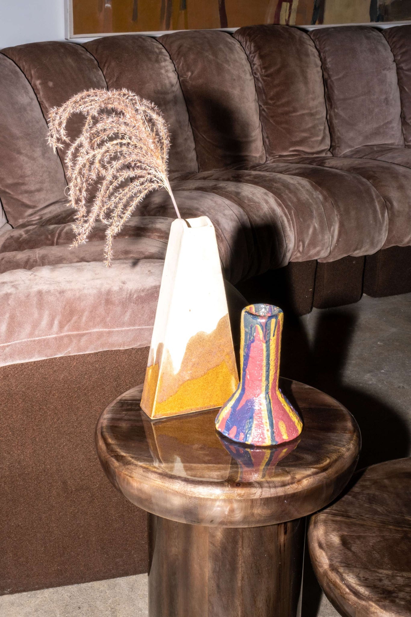 Small Ceramic Rainbow Vase