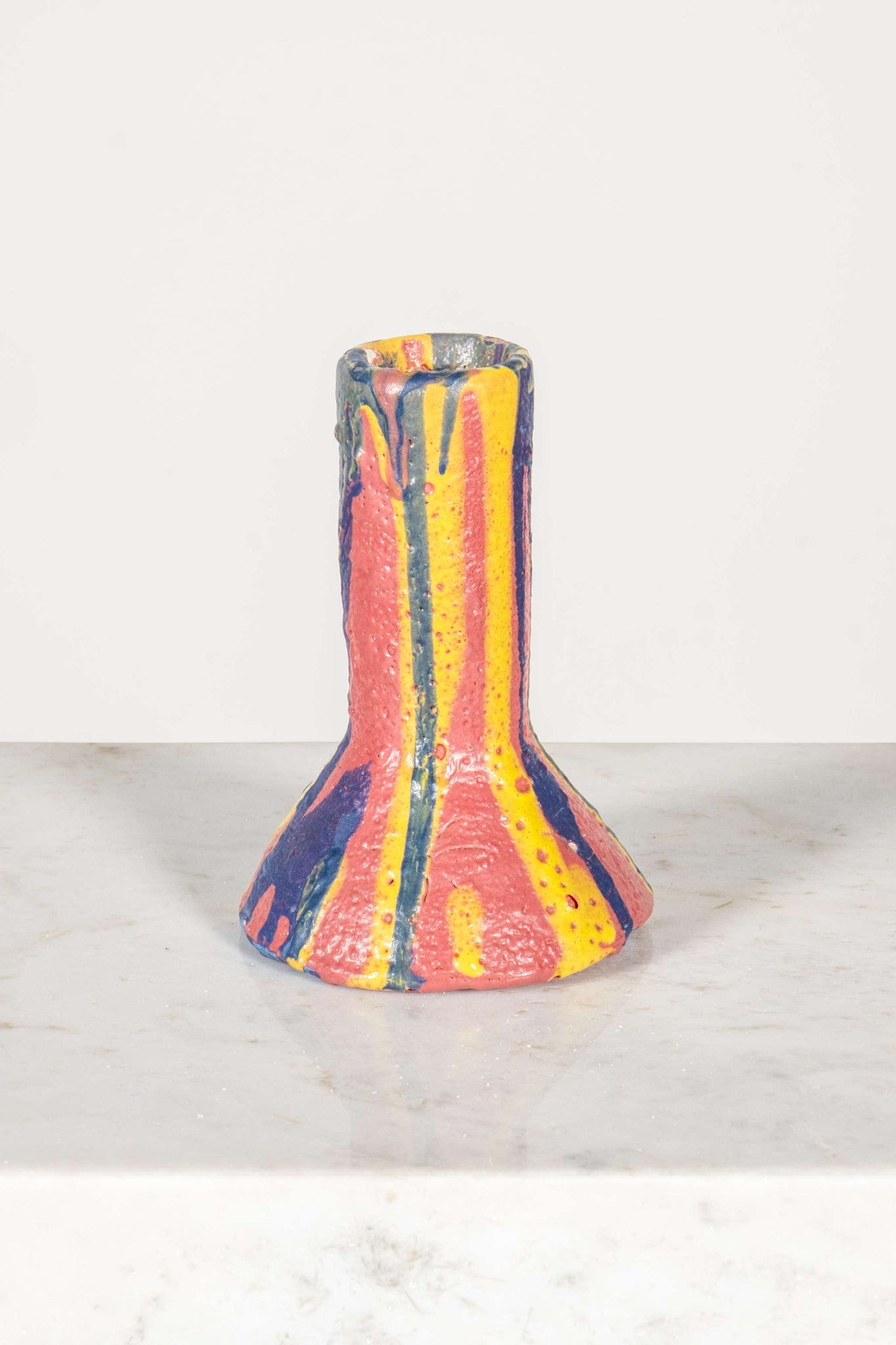 Small Ceramic Rainbow Vase