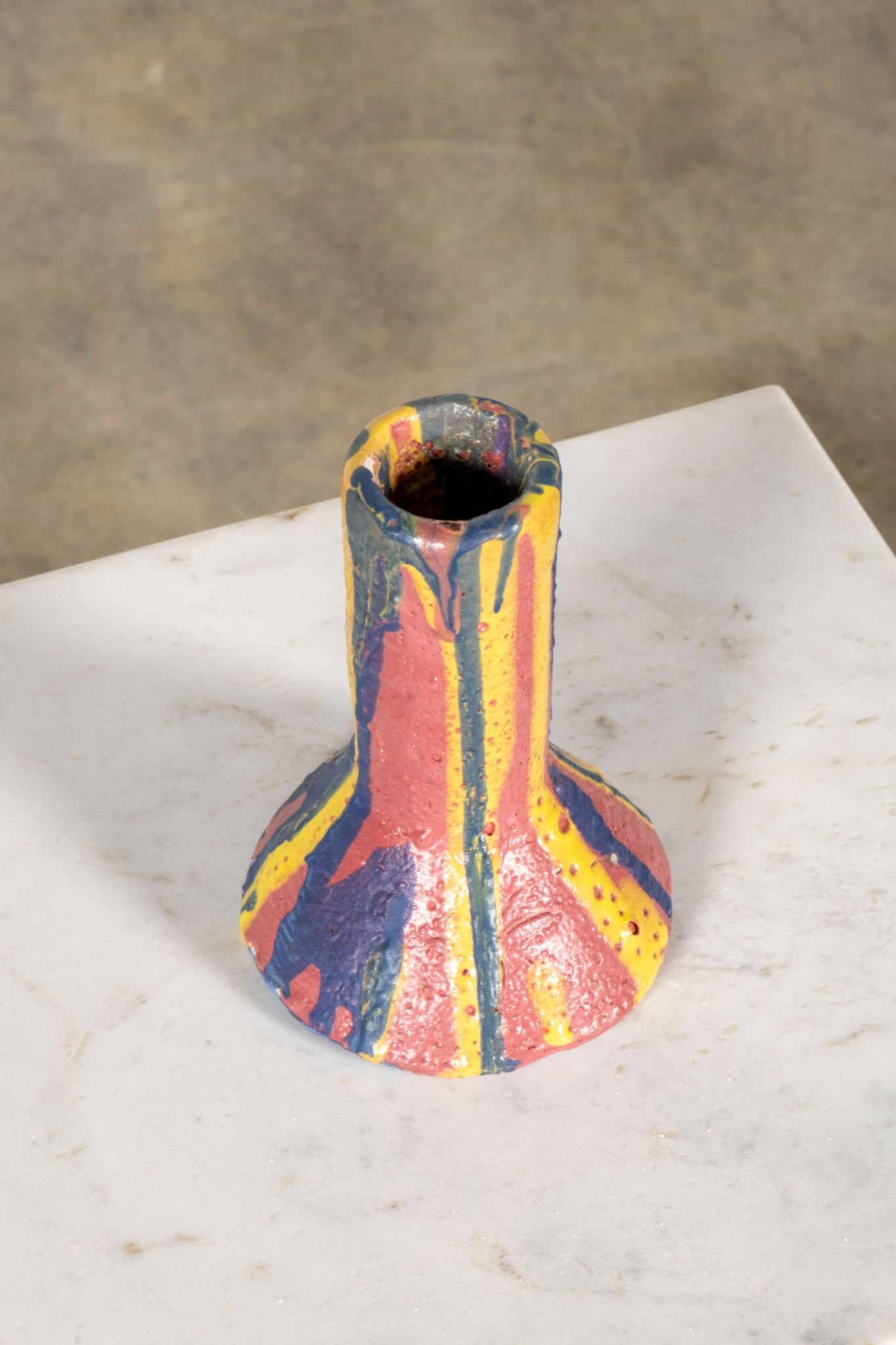 Small Ceramic Rainbow Vase