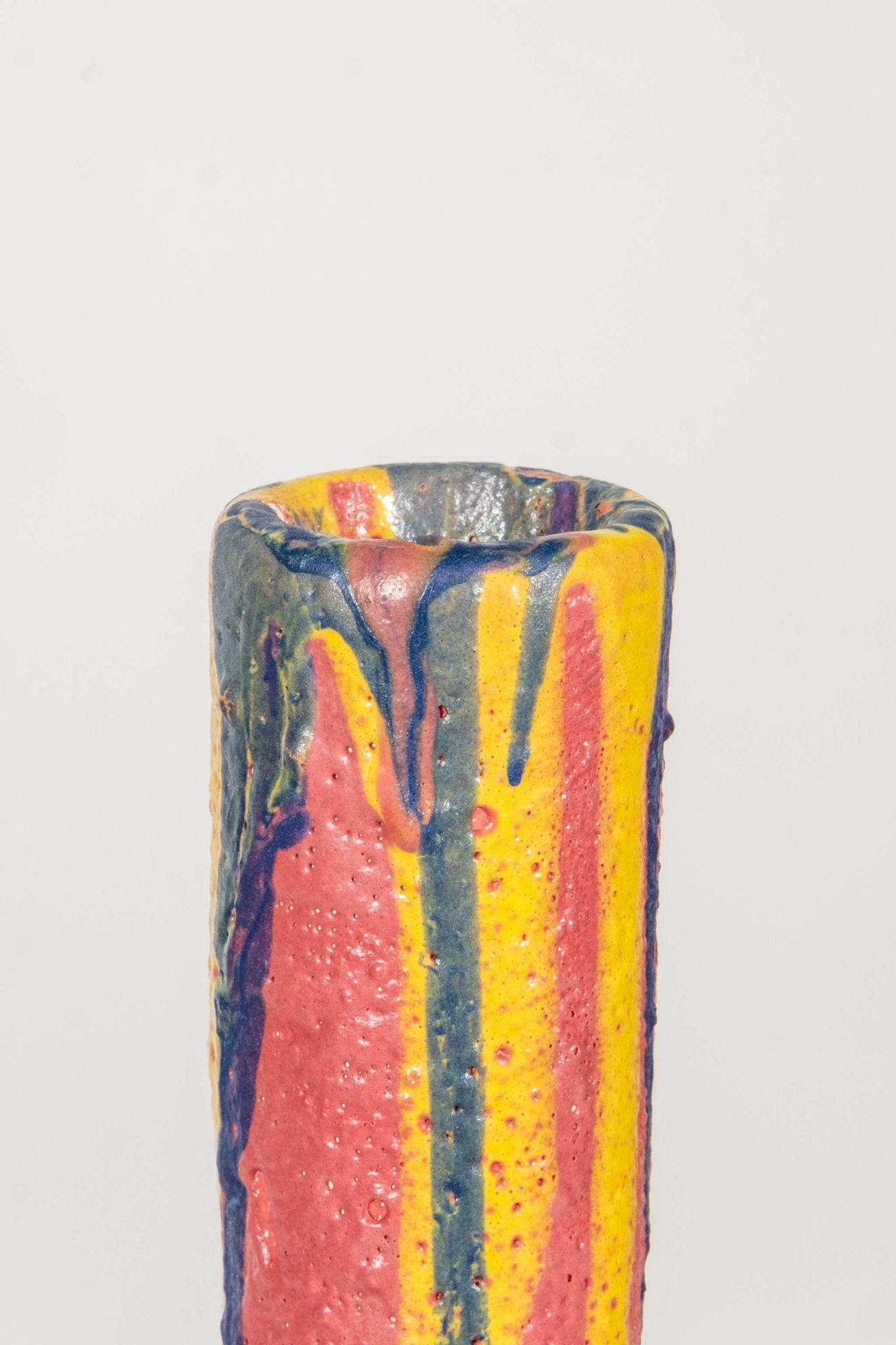 Small Ceramic Rainbow Vase