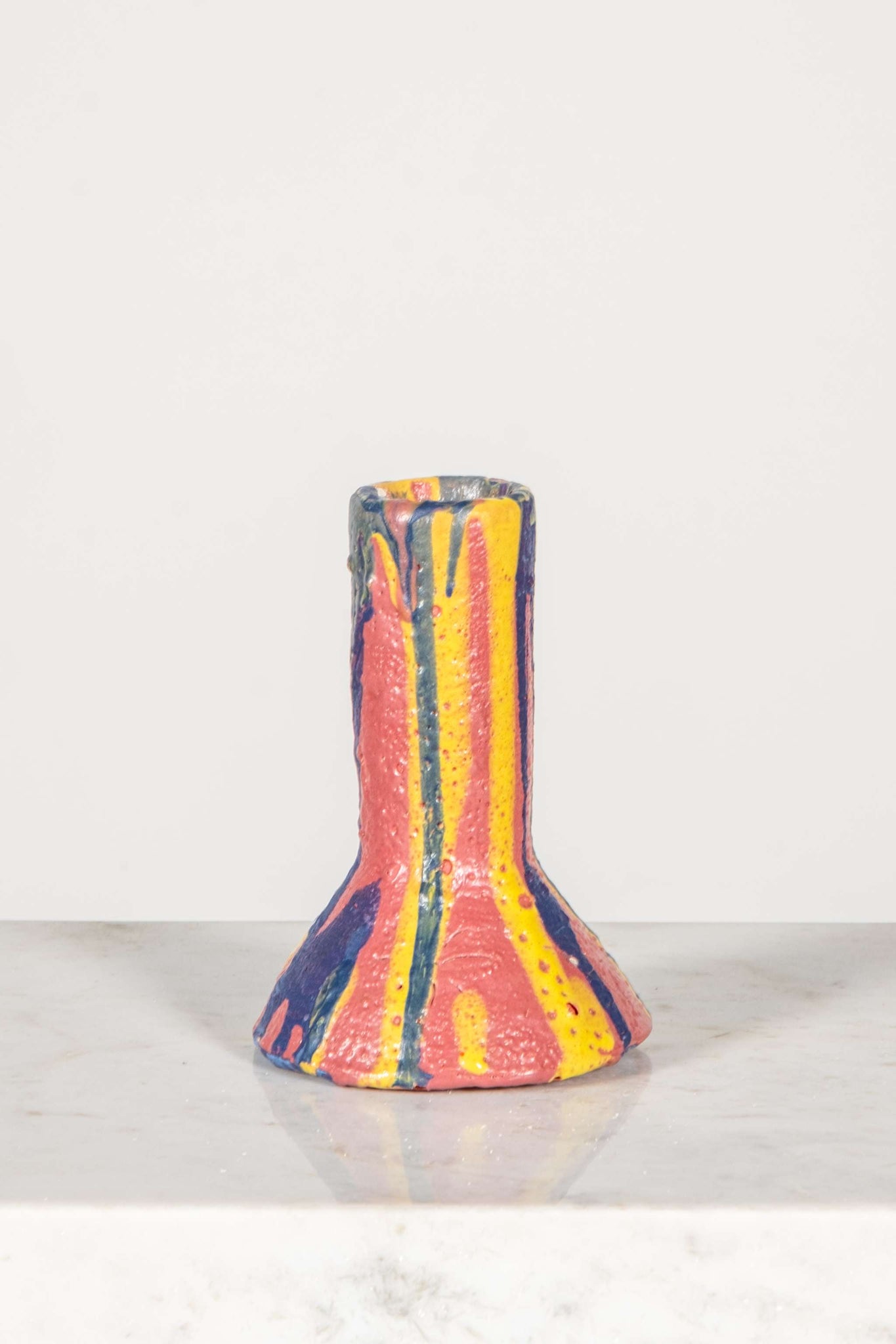 Small Ceramic Rainbow Vase