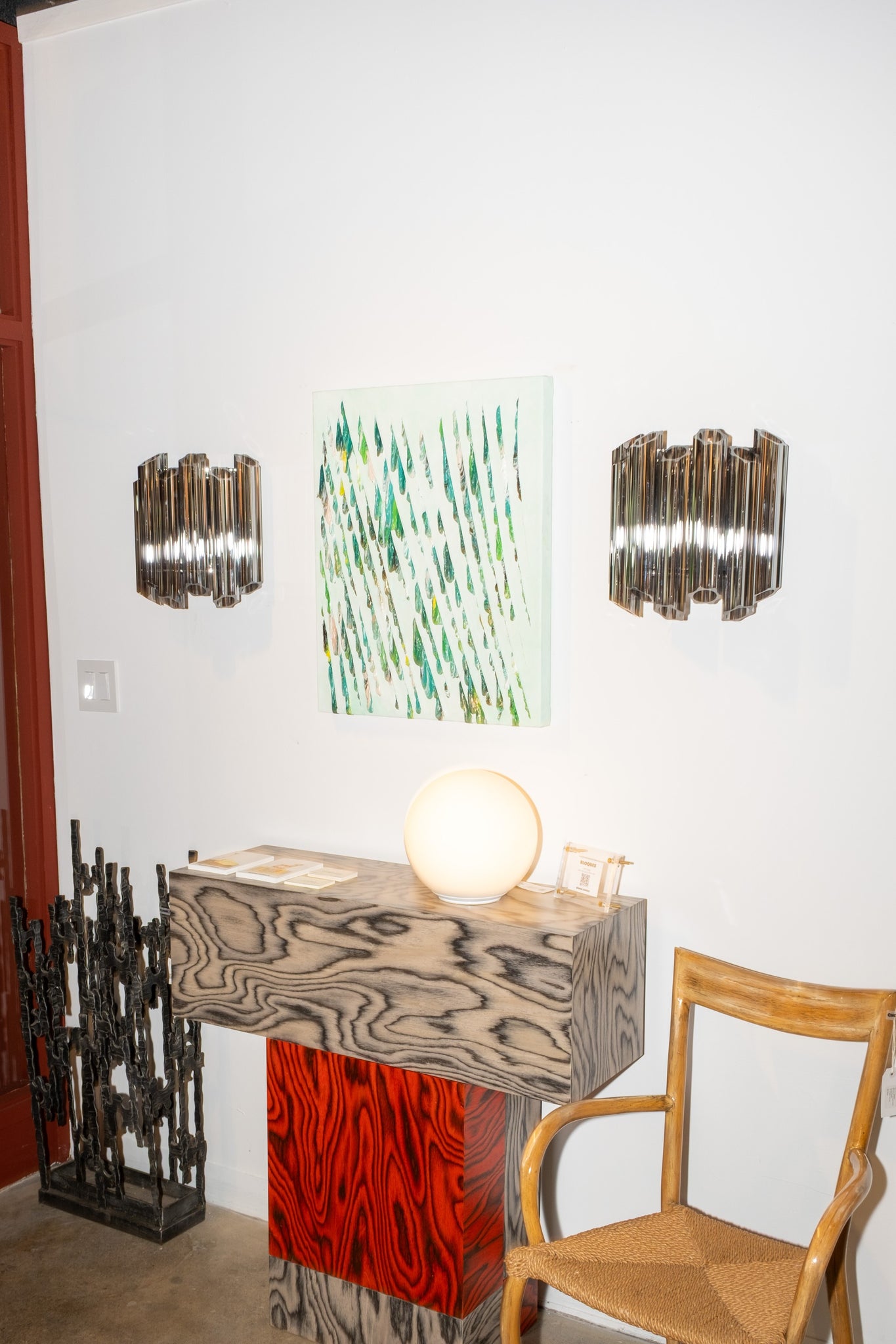 Smoked Mirror Palermo Wall Light