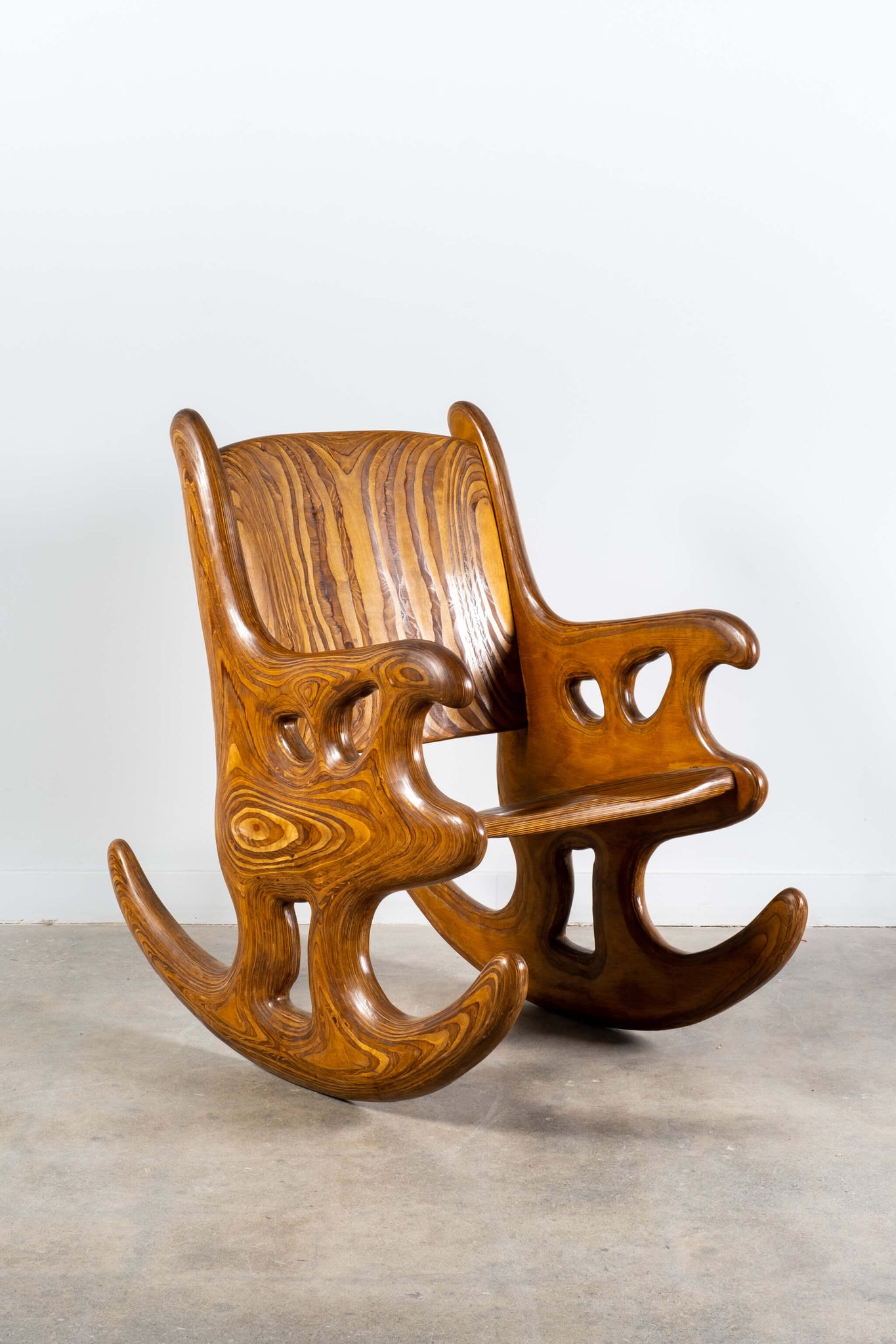 Wood Sea Rocker Studio Made Laminated Wood Rocking Rocker Chair | Bonne Choice