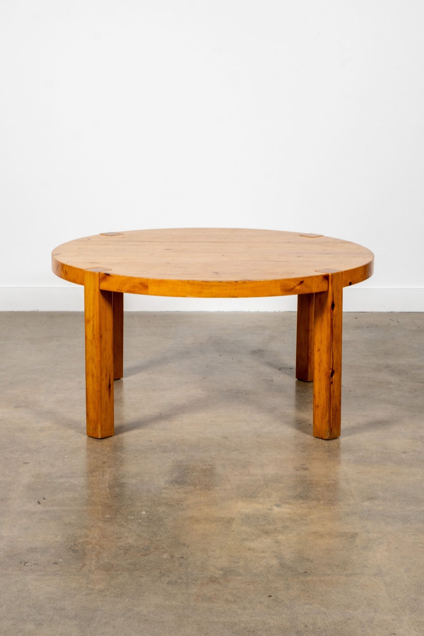 Vintage Tall Belgian Wood Coffee Table | Bonne Choice