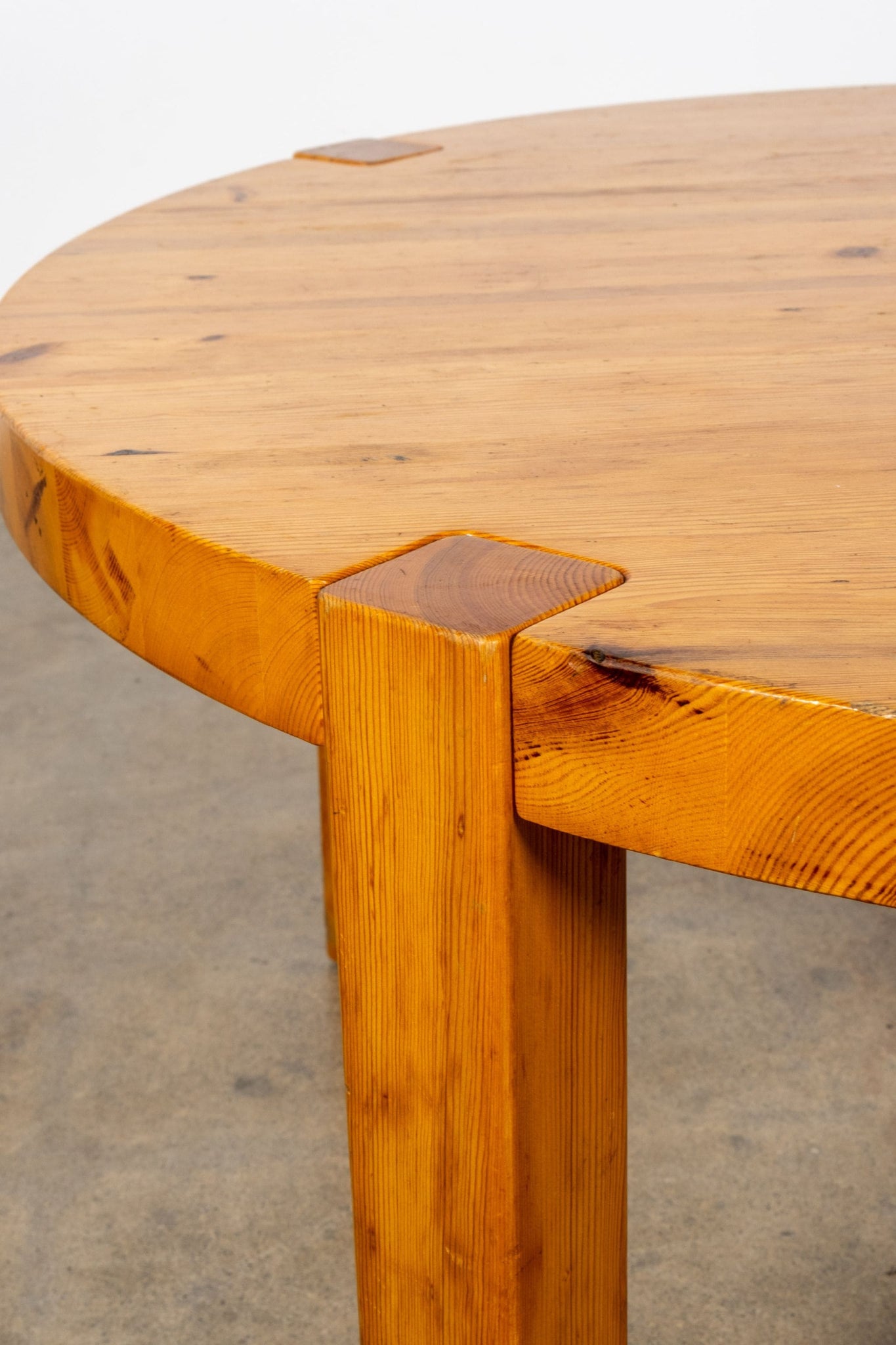 Vintage Tall Belgian Wood Coffee Table | Bonne Choice