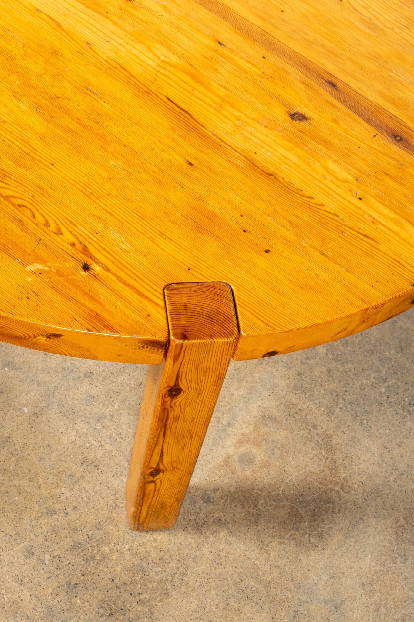 Vintage Tall Belgian Wood Coffee Table | Bonne Choice