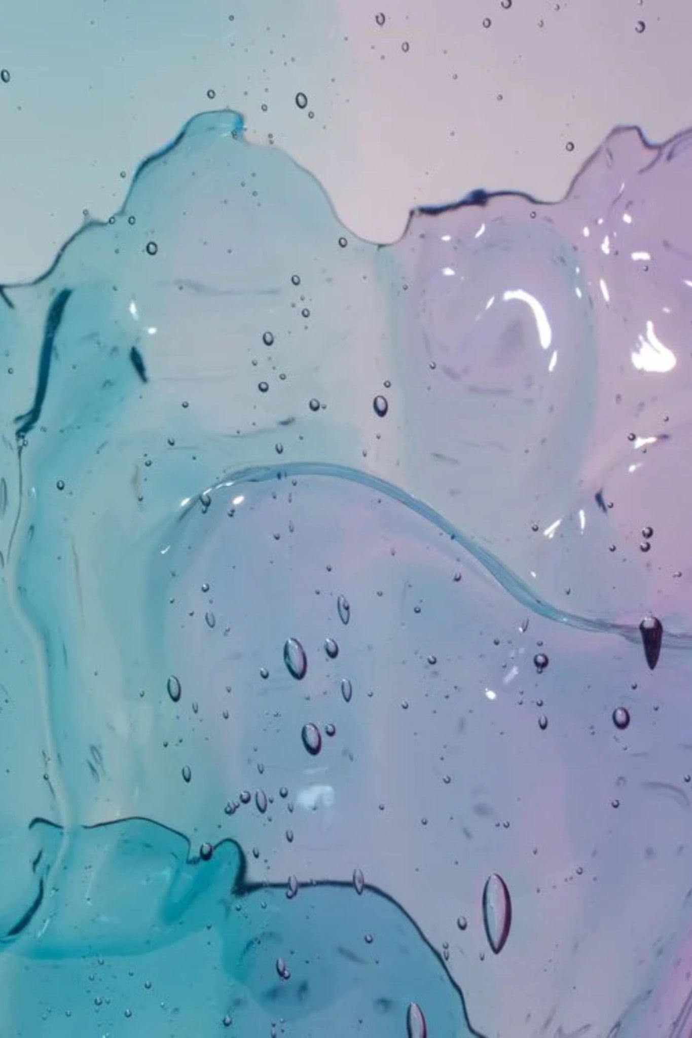 Corsi Twins C Vase (Large), Clear Aqua and Lilac by Gaetano Pesce | Bonne Choice