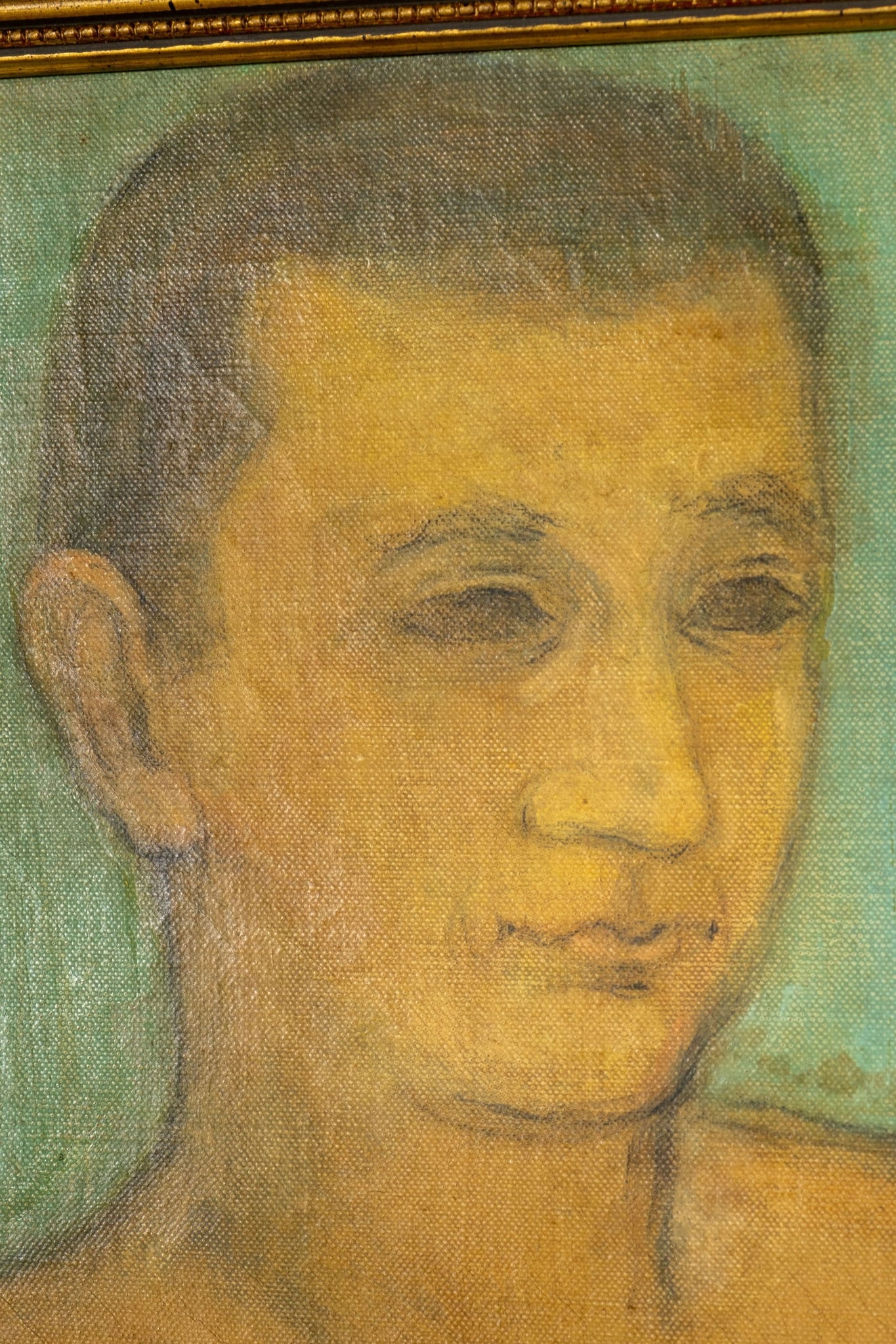 Vintage Unknown Boy (1958), Framed Portrait by E.W. Johnson | Bonne Choice