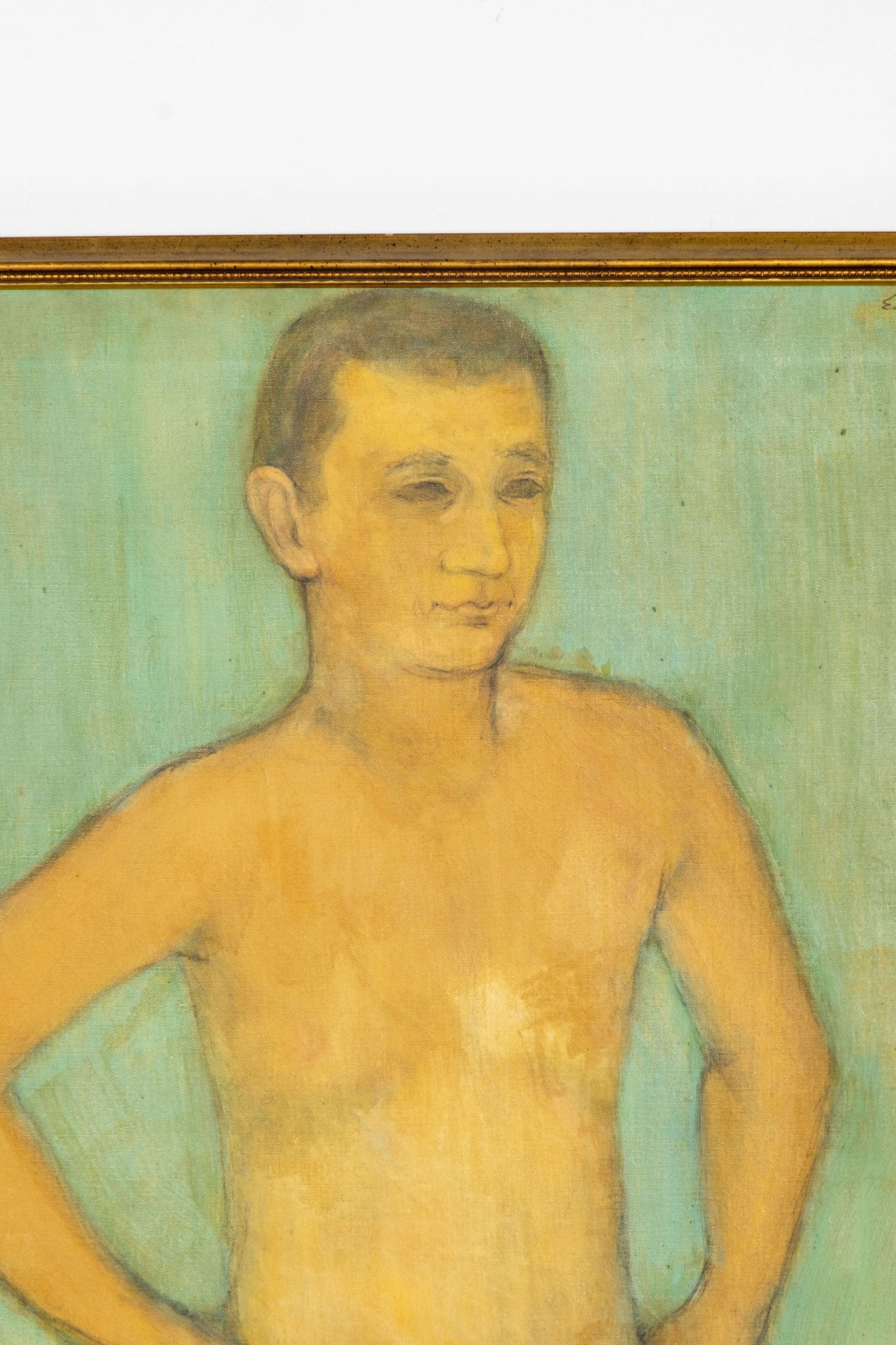 Vintage Unknown Boy (1958), Framed Portrait by E.W. Johnson | Bonne Choice
