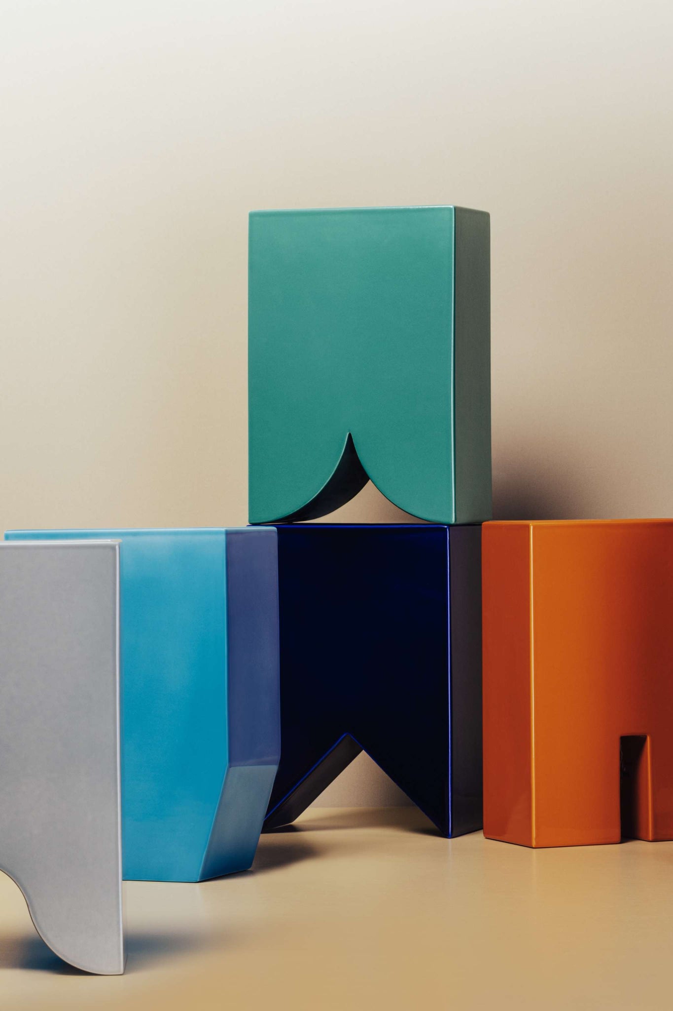 Green "Onda" Vase