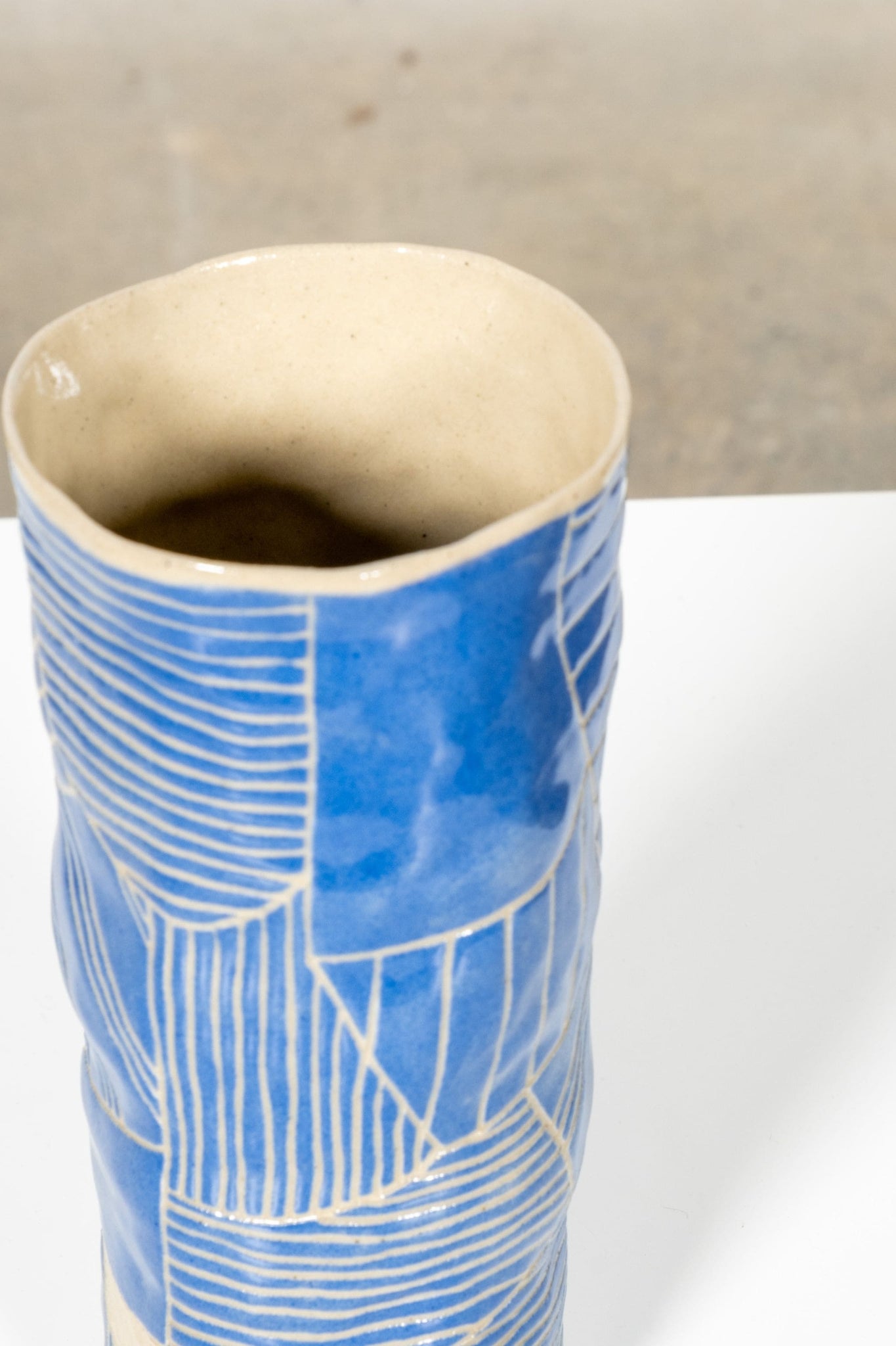 Vase Sophie - Small, Blue by Valérie Gutton | Bonne Choice