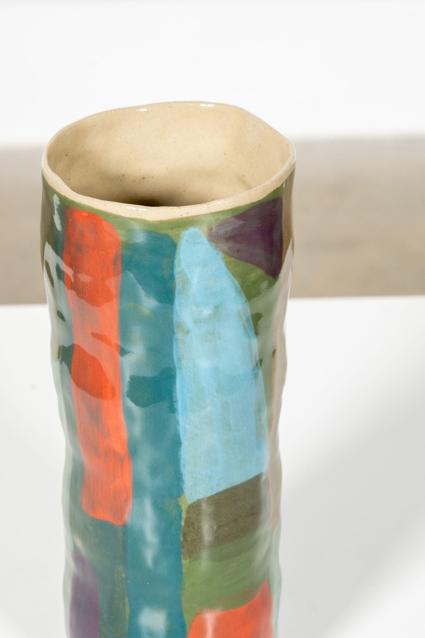 Vase Sophie, Small, Multi Green by Valérie Gutton | Bonne Choice