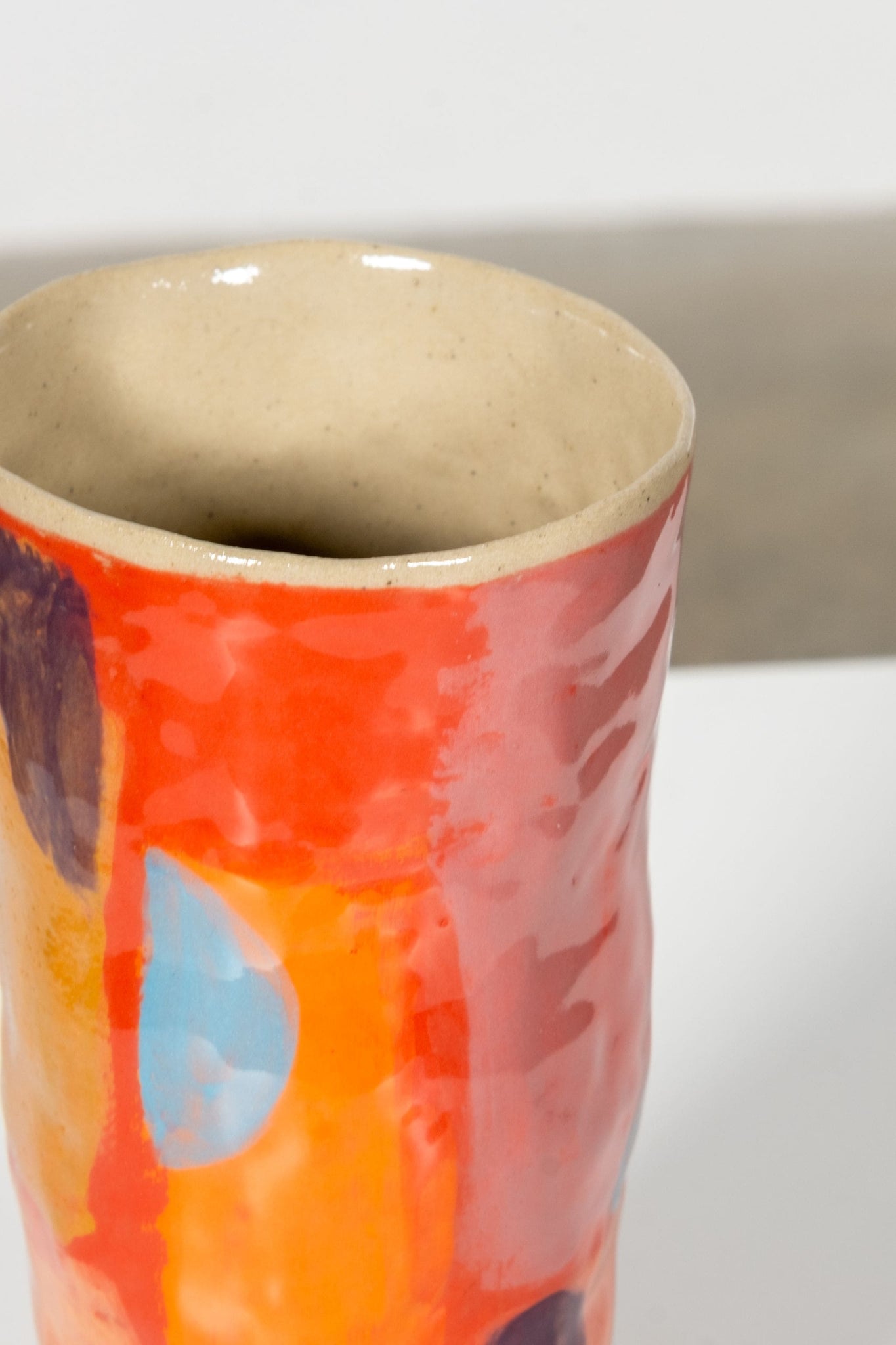 Vase Sophie, Small, Multi Red by Valérie Gutton | Bonne Choice