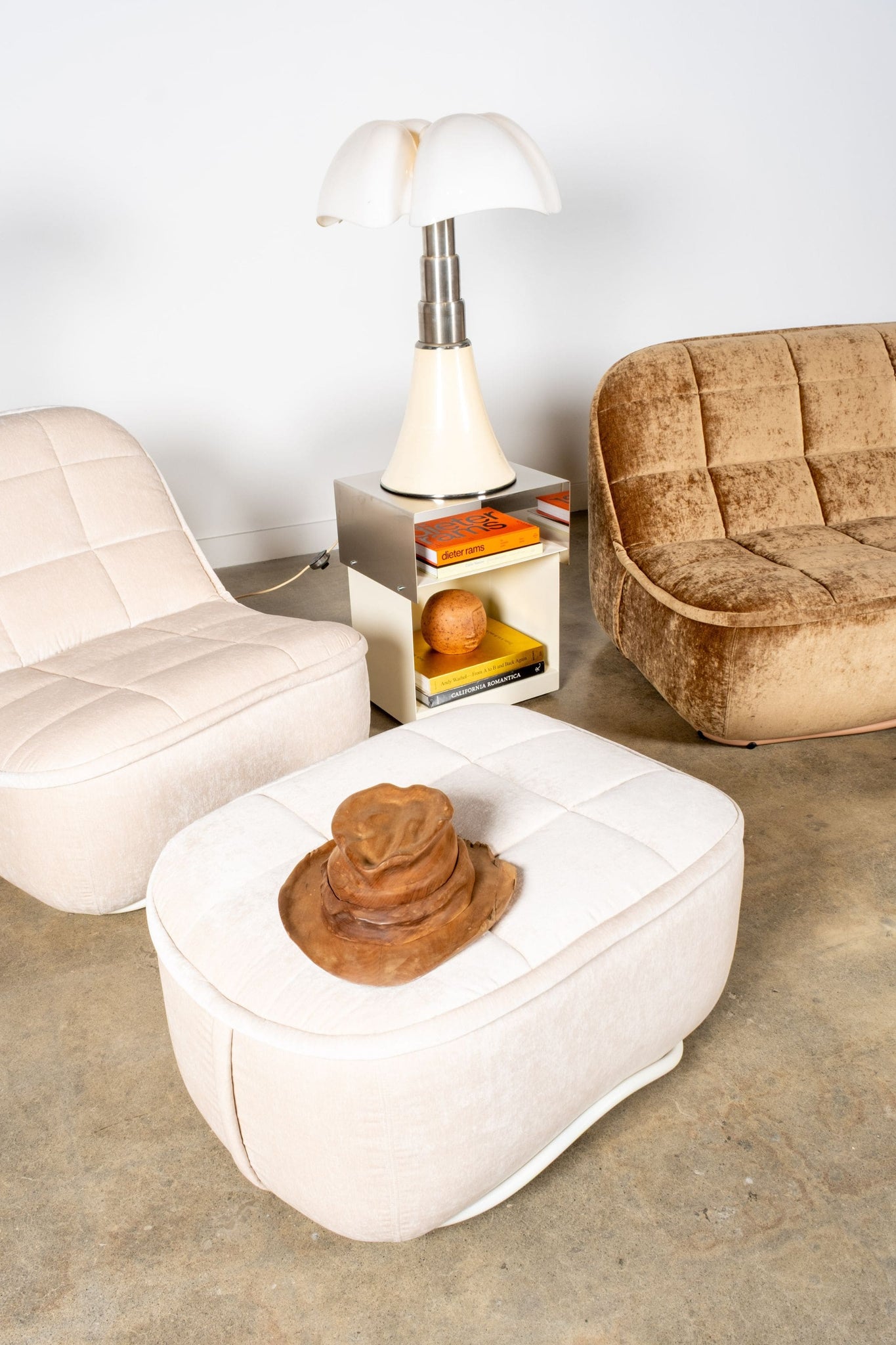 Sancal Vibe Pouf, Crema | Bonne Choice