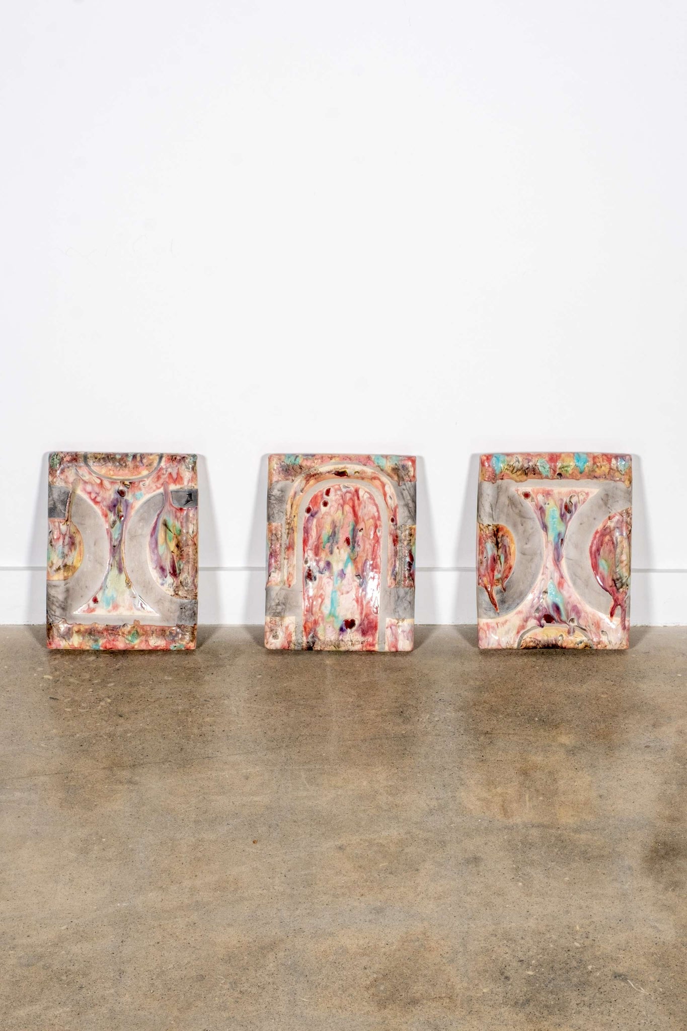 Vibrant Ceramic Triptych