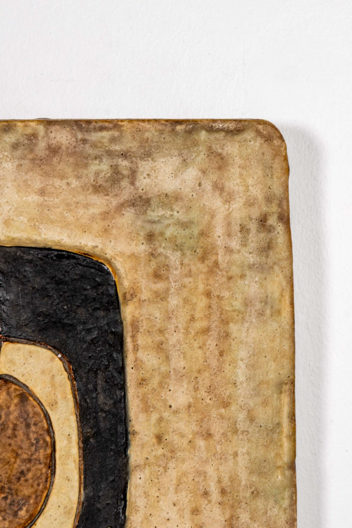 West German Modernist Ceramic Wall Plaque