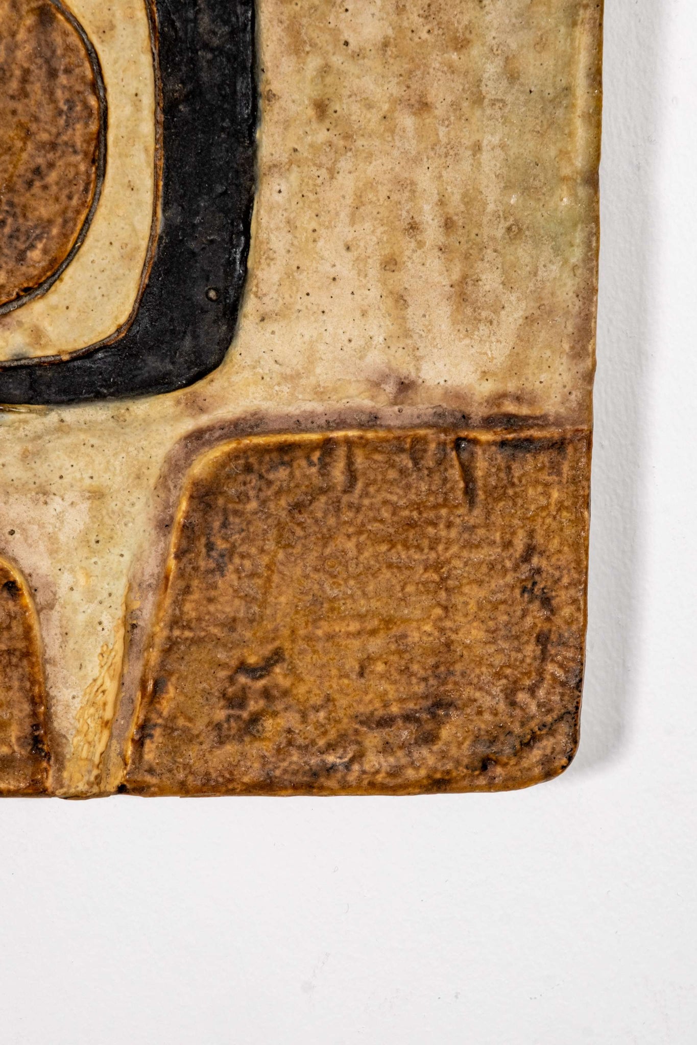West German Modernist Ceramic Wall Plaque