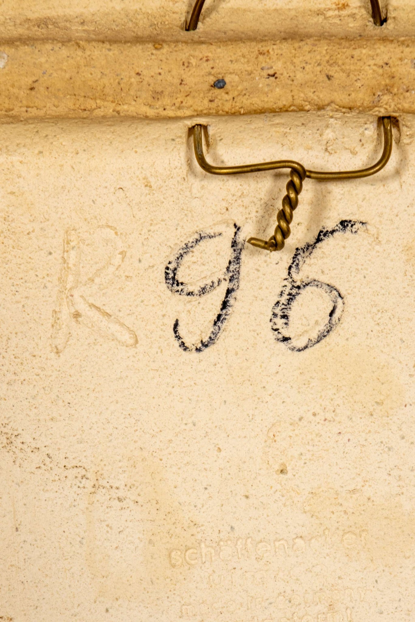 West German Modernist Ceramic Wall Plaque