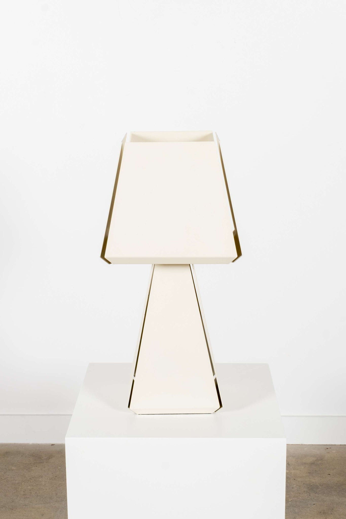 White Powder Coated Table Lamp