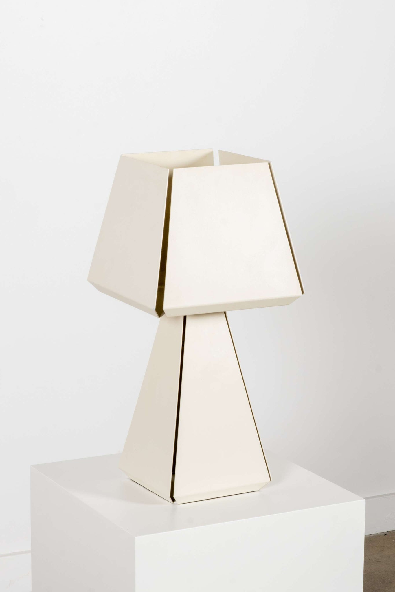 White Powder Coated Table Lamp