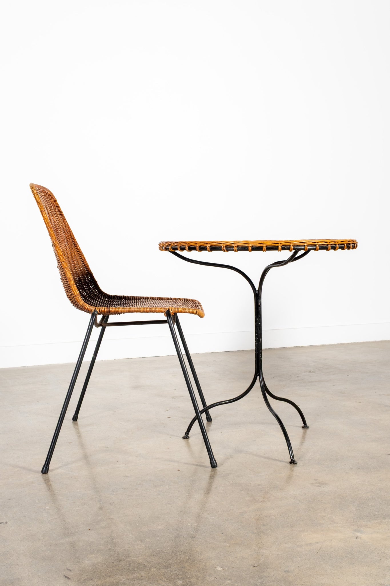 Wicker Table and Chairs
