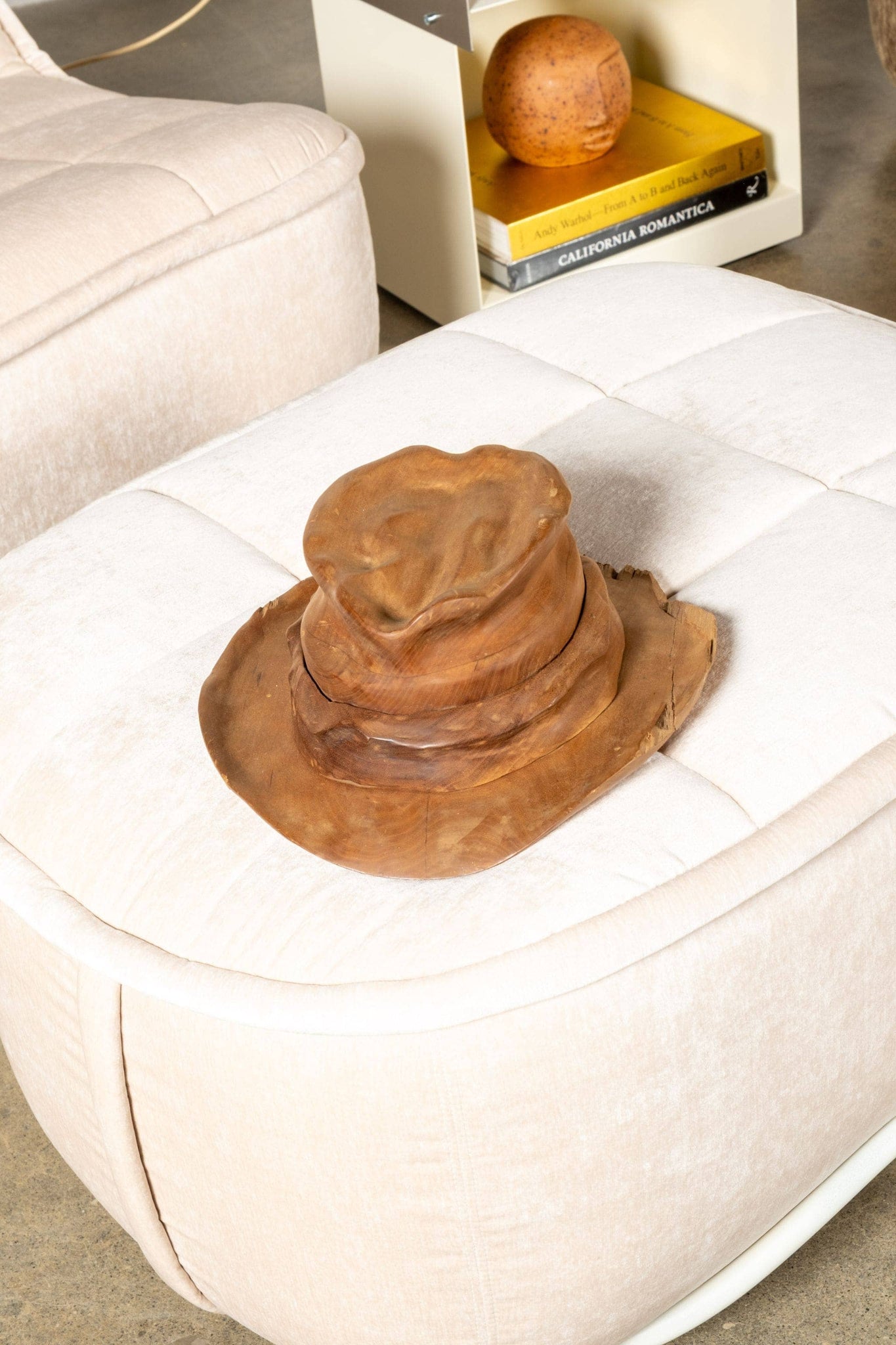 Vintage Carved Wood Hat | Bonne Choice