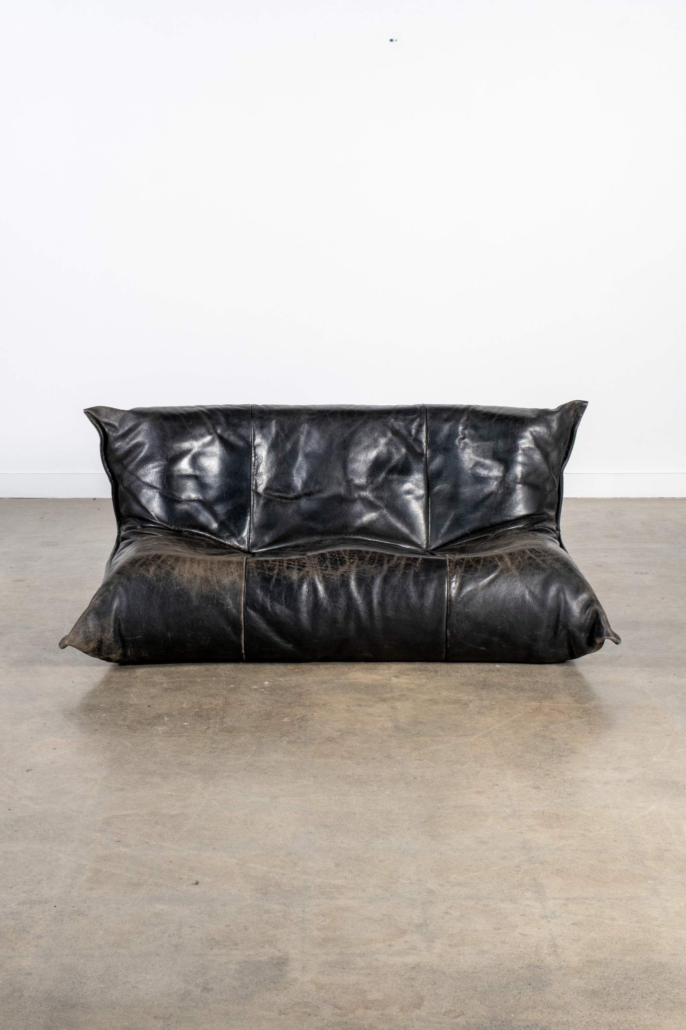 Yoko 2-Seater Sofa, Original Black Leather