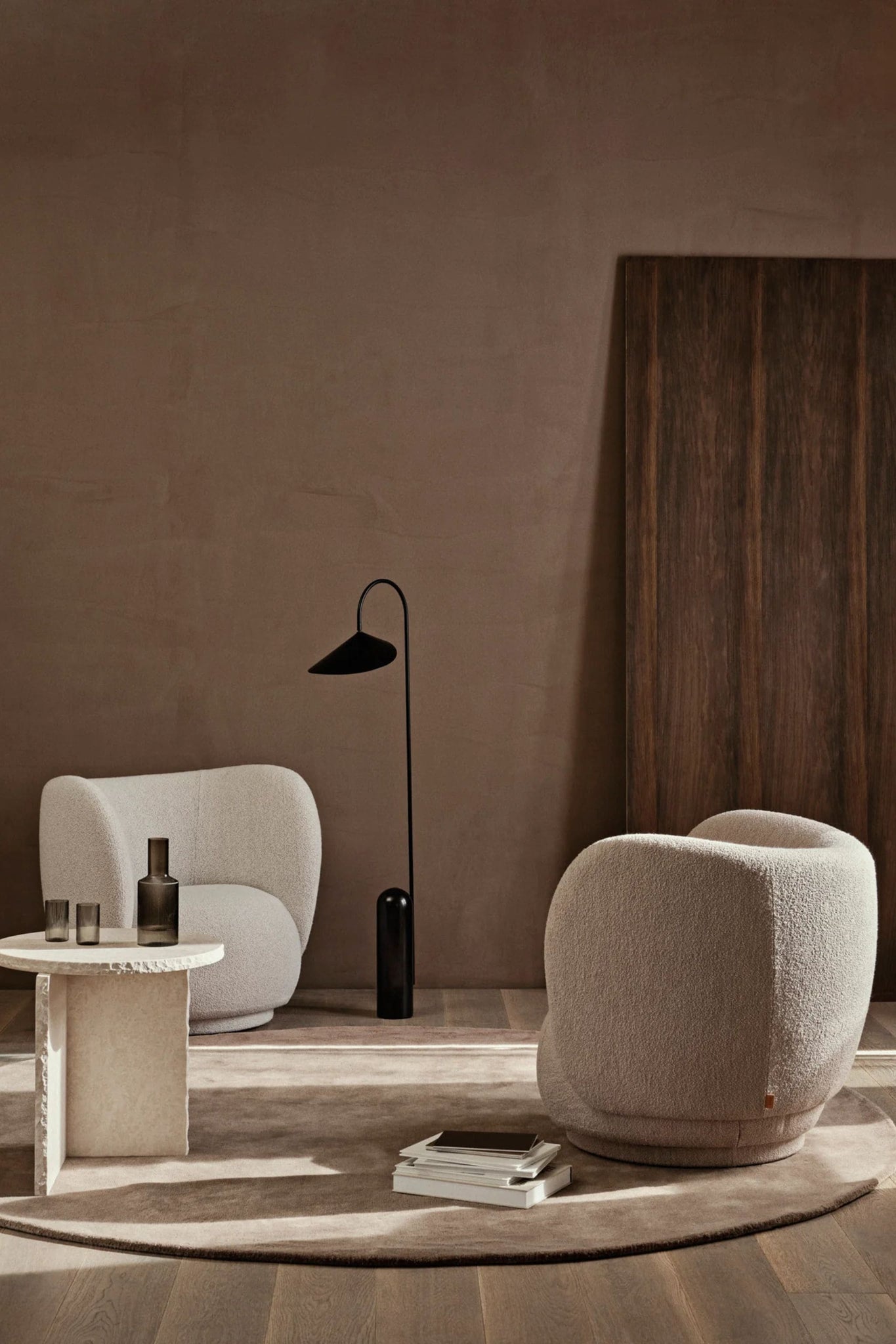 Ferm Living Arum Floor Lamp, Black | Bonne Choice