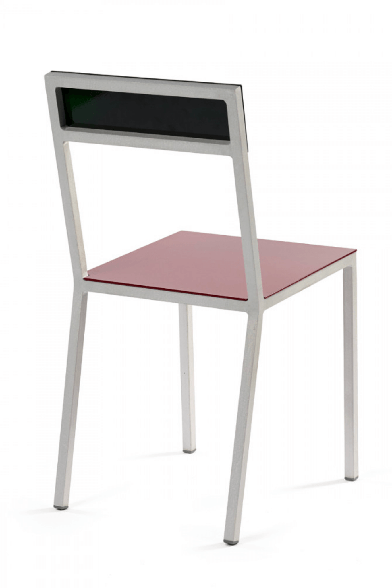Burgundy & Candy Green Aluminum Alu Chair by Muller Van Severen for Valerie Objects, back view