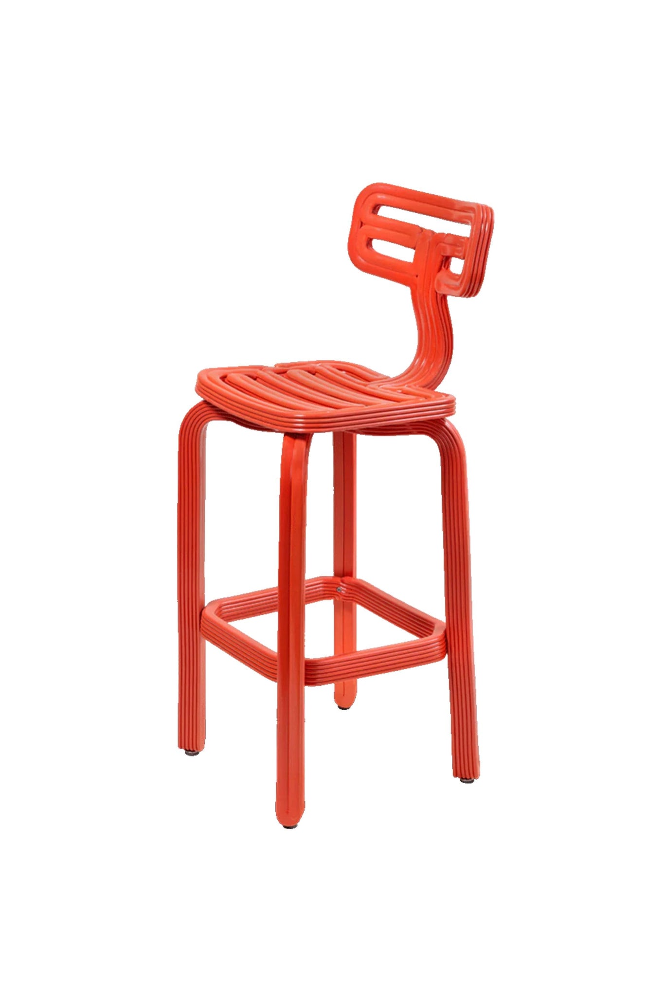 Kooij Chubby Bar Chair, Lobster | Bonne Choice