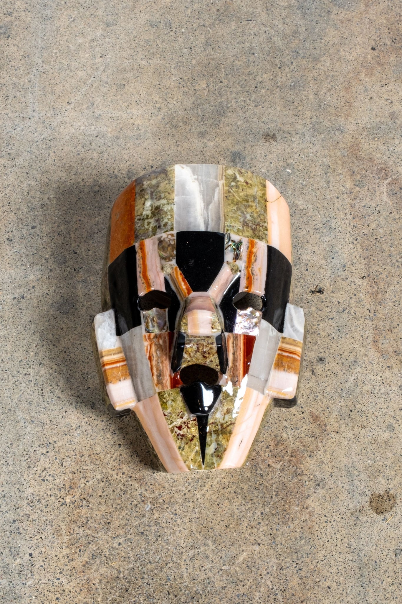 Vintage Coloured Marble Mask | Bonne Choice