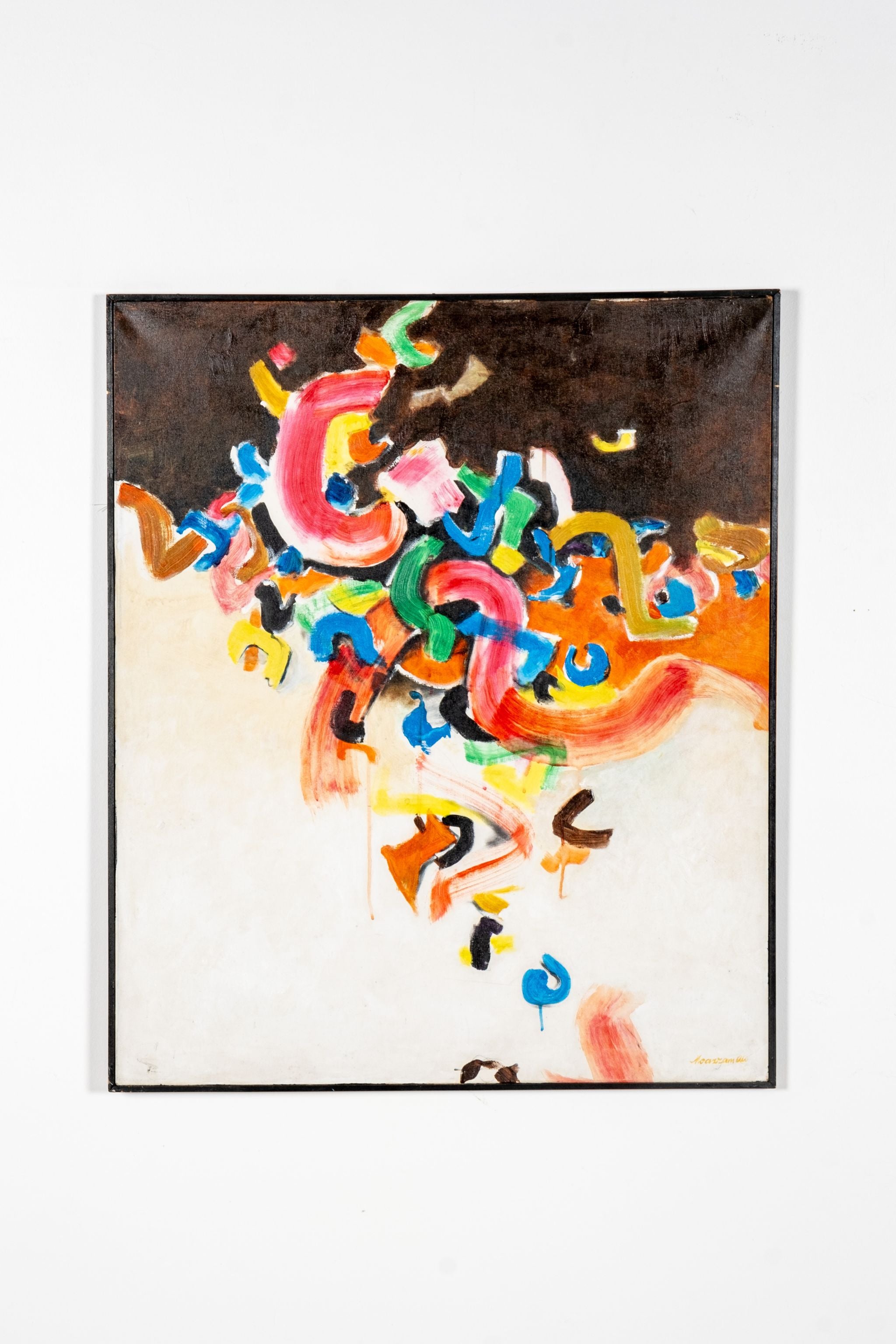 Colourful Abstract, Wood Frame | Bonne Choice