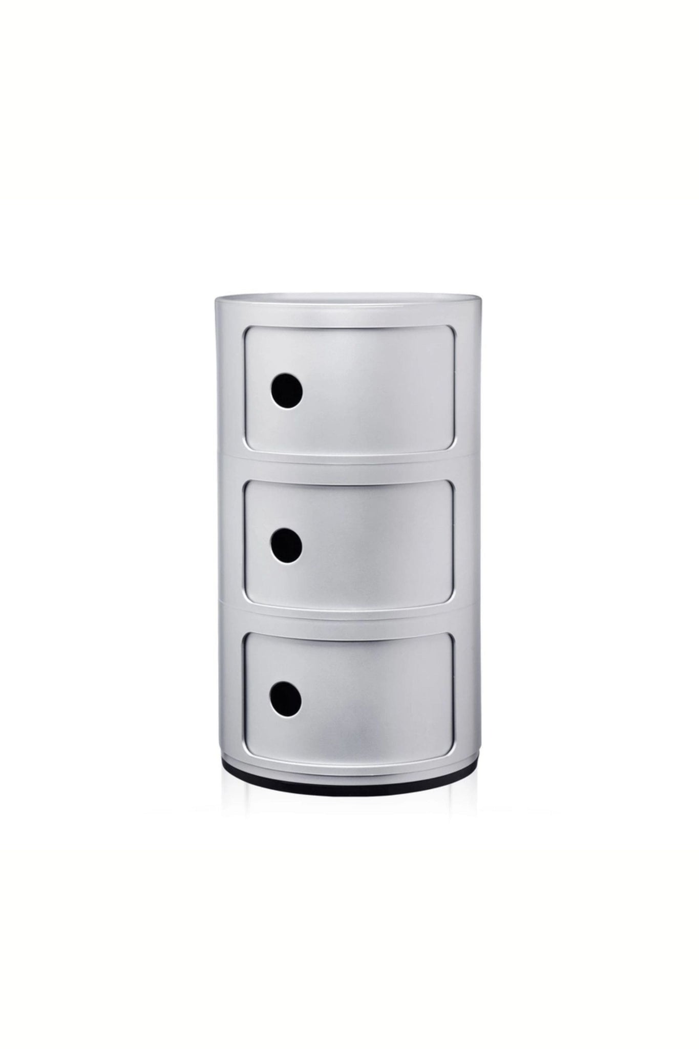 Kartell Componibili, 3 Elements, Silver | Bonne Choice