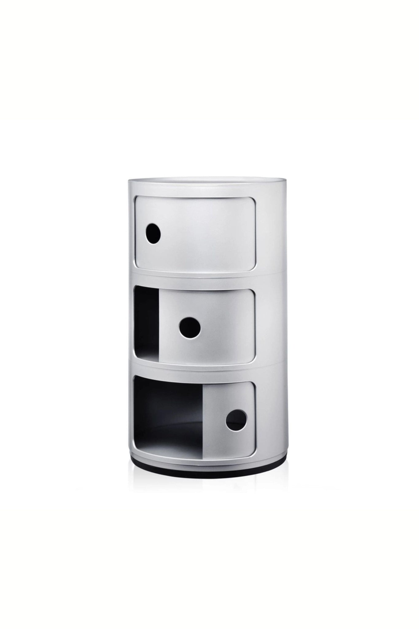 Kartell Componibili, 3 Elements, Silver | Bonne Choice