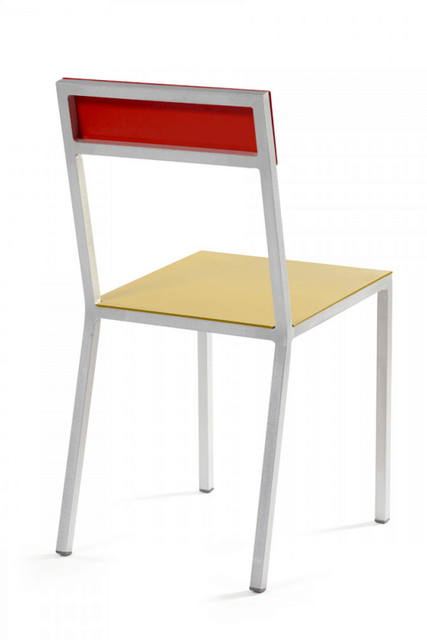 Curry & Red Aluminum Alu Chair by Muller Van Severen for Valerie Objects, back view