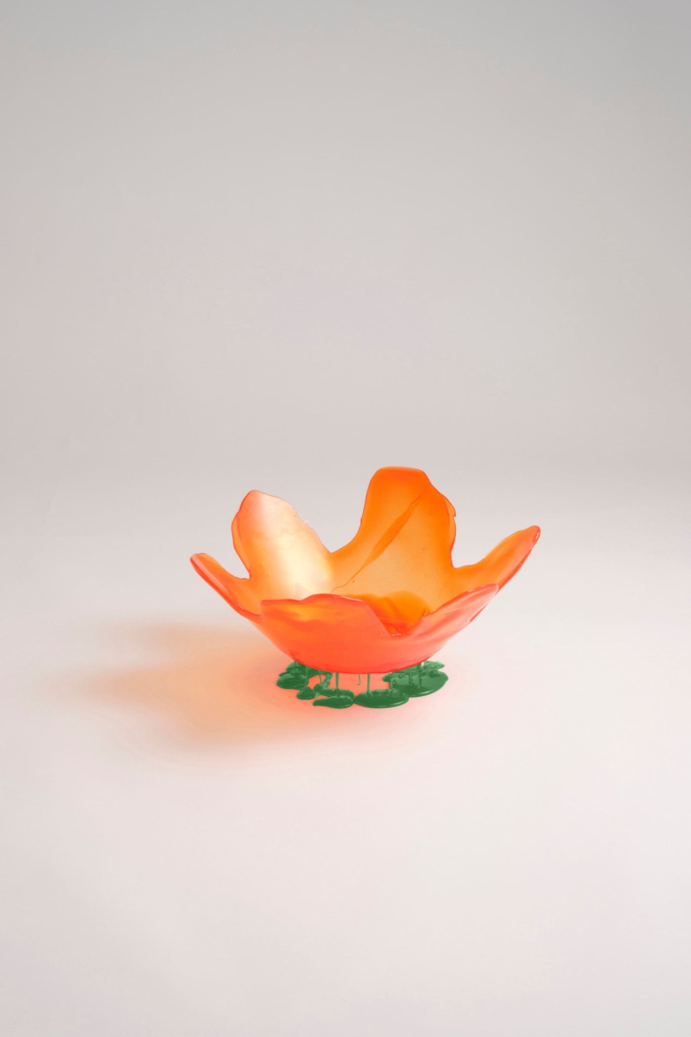 Meritalia "Edizioni del Pesce" Flower Vase  / Orange and Green | Bonne Choice