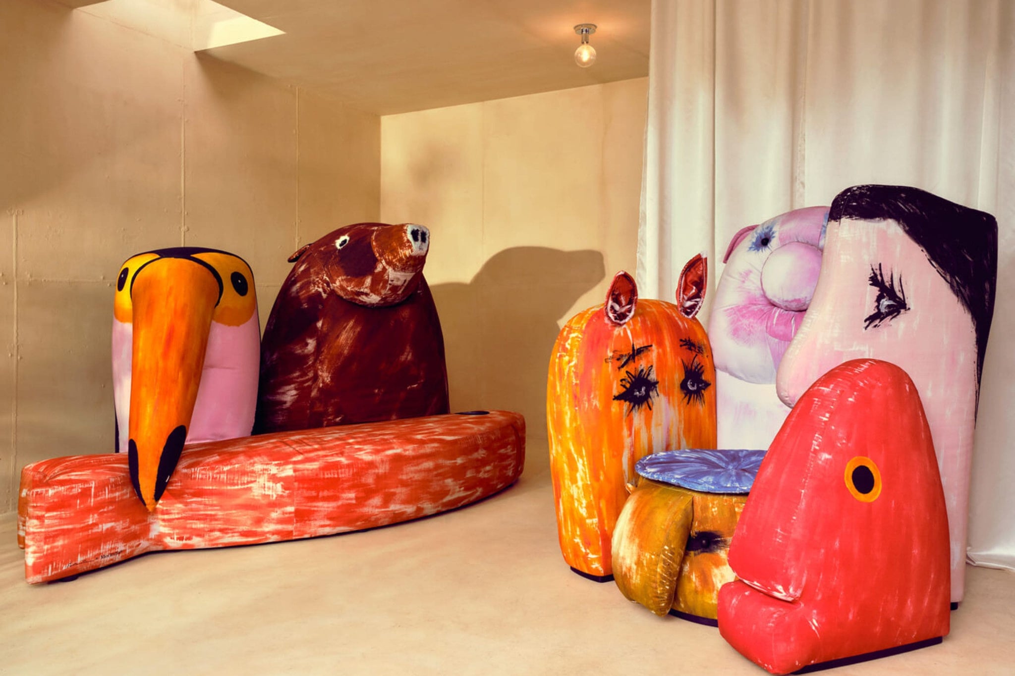 Meritalia Gli Amici Tucano, Orso, Pesce Sofa by Gaetano Pesce | Bonne Choice