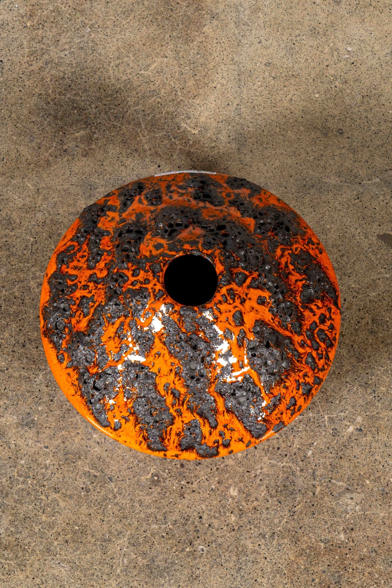 Lava Pottery Vessel, Orange | Bonne Choice