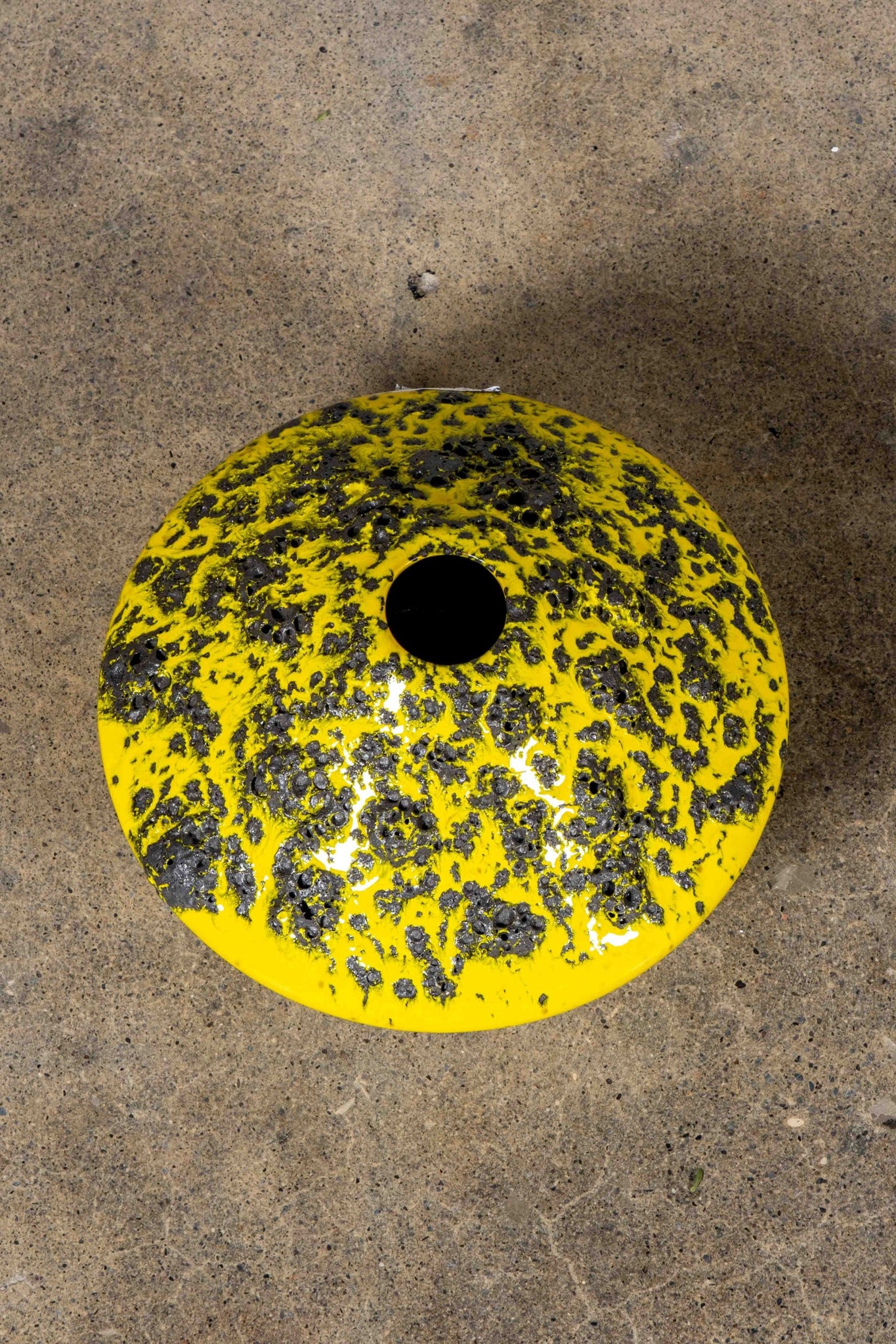 Fat Lava Pottery Vessel, Yellow | Bonne Choice